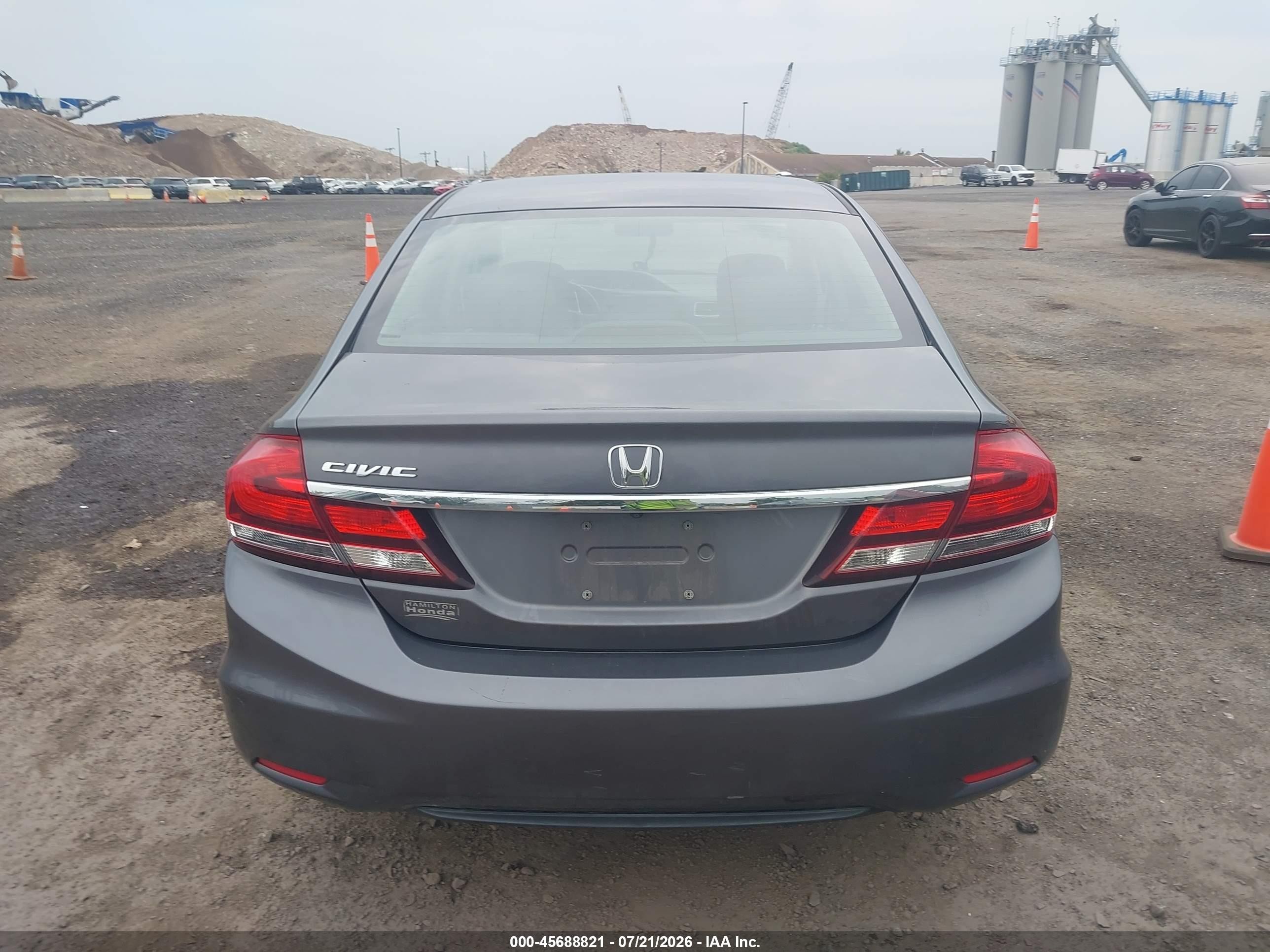 2015 Honda Civic Ex-l Gray vin: 2HGFB2F91FH537777