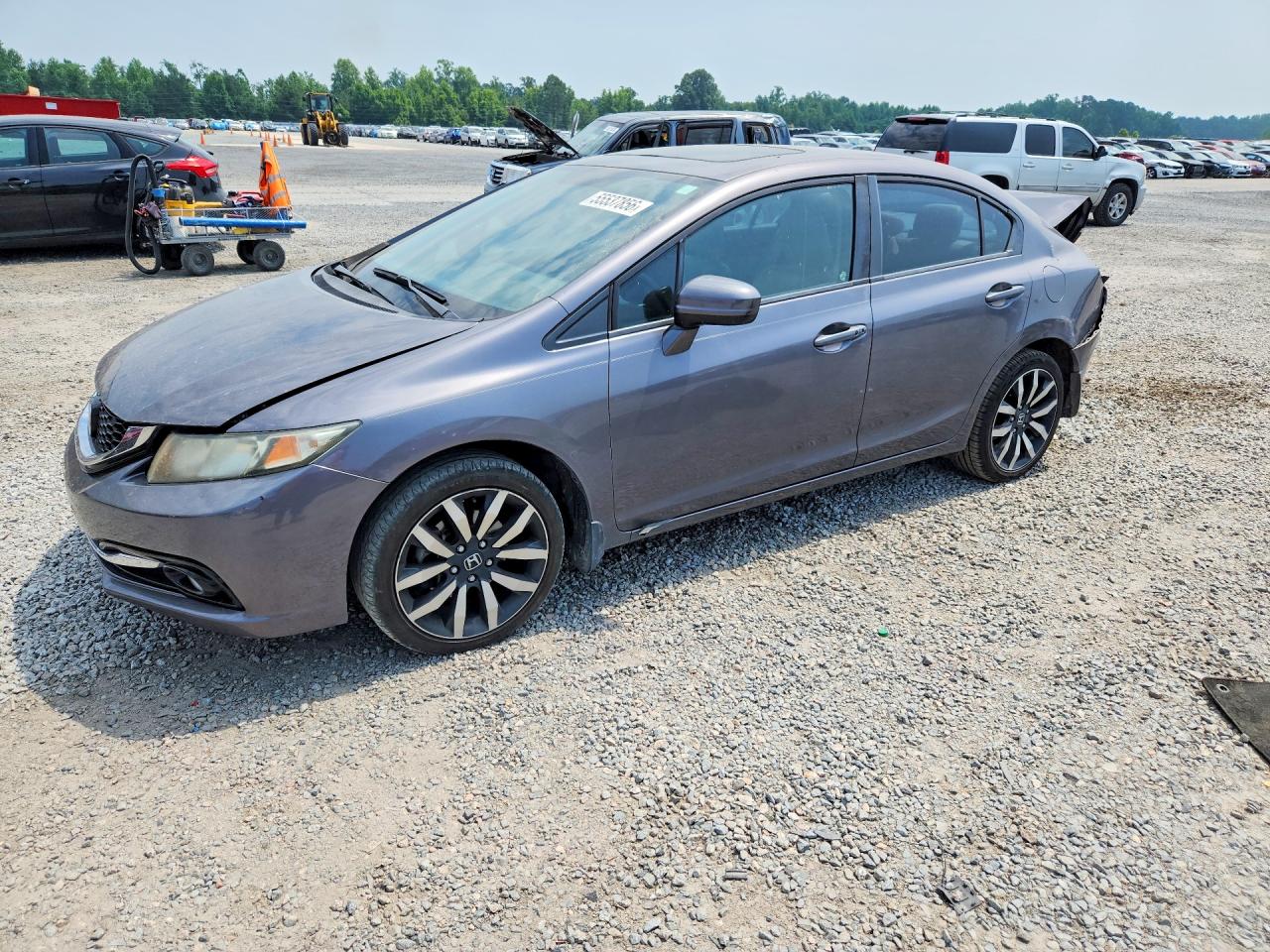 2015 Honda Civic Exl Gray vin: 2HGFB2F91FH538752
