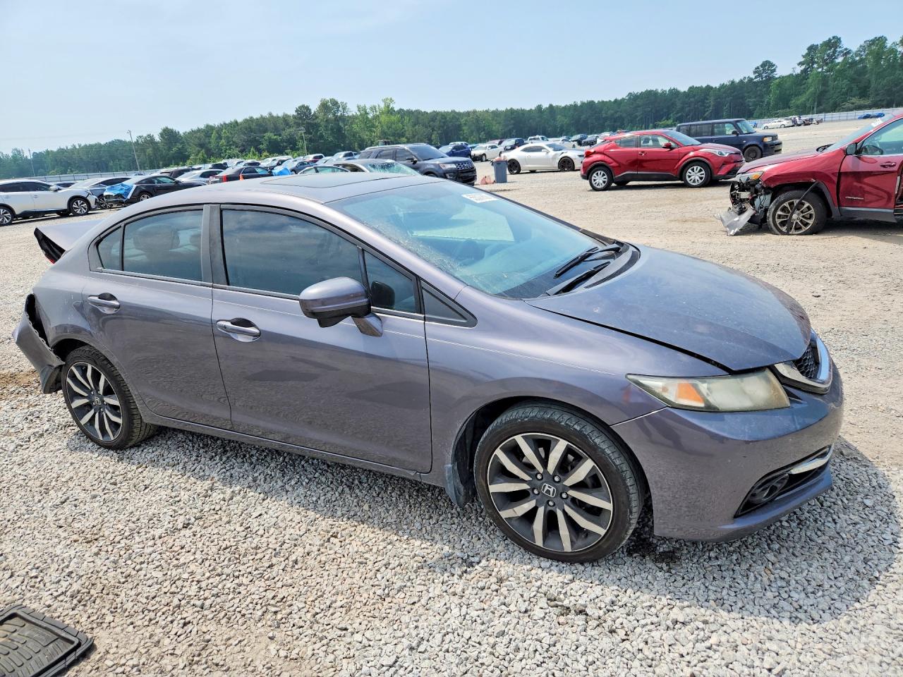 2015 Honda Civic Exl Gray vin: 2HGFB2F91FH538752