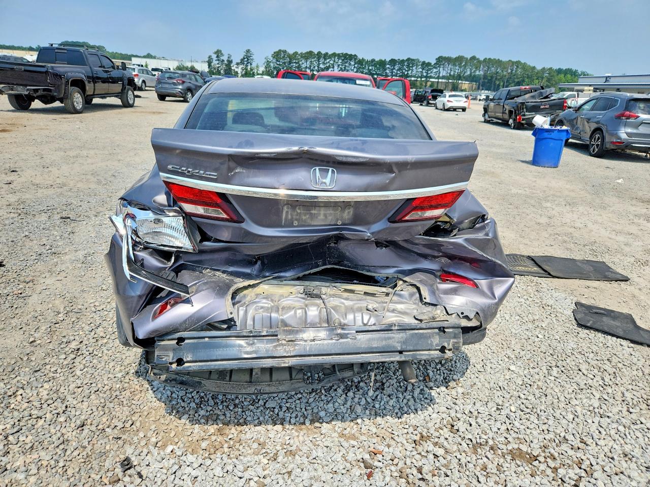 2015 Honda Civic Exl Gray vin: 2HGFB2F91FH538752