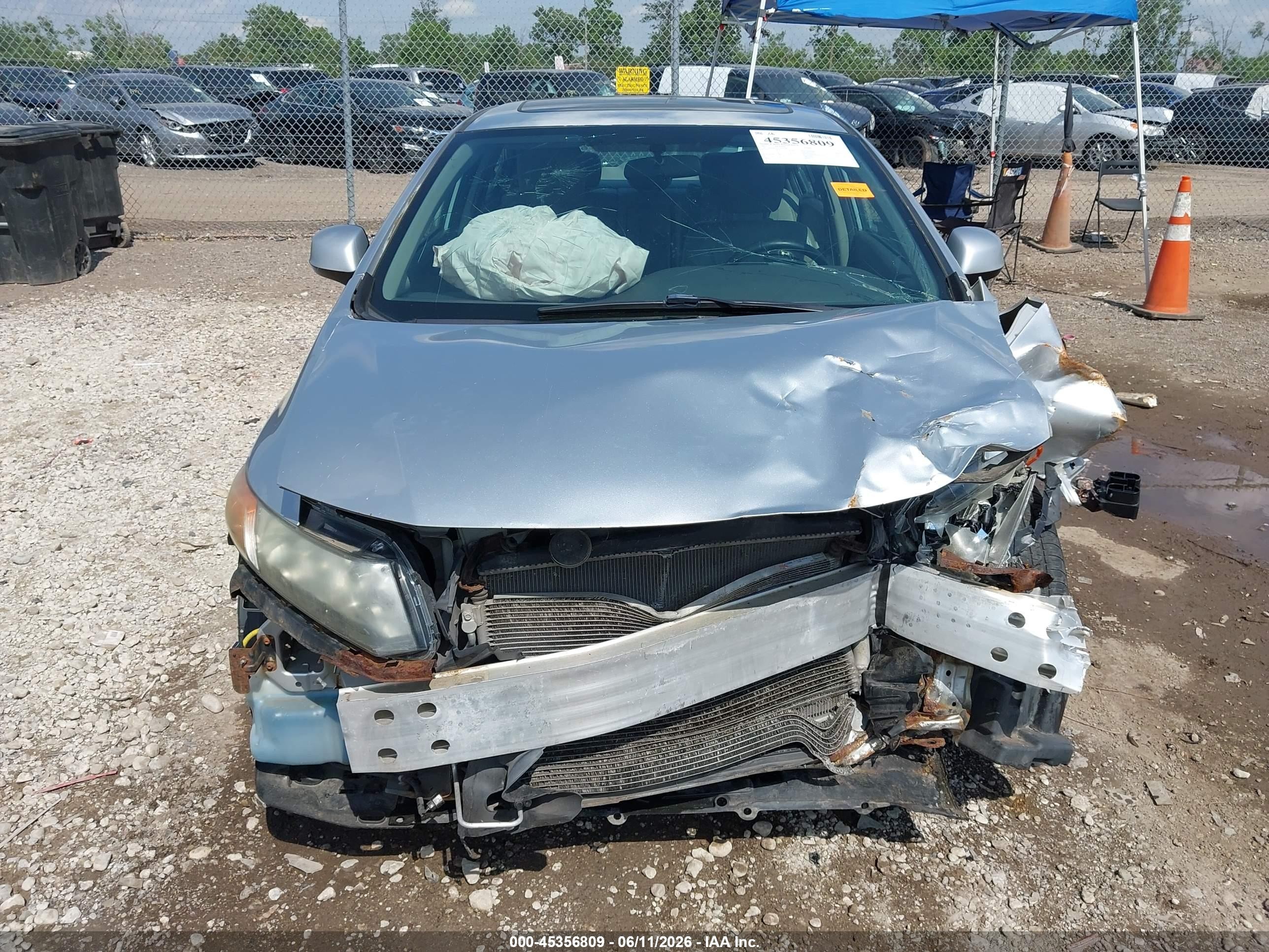 2012 Honda Civic Ex-l Silver vin: 2HGFB2F92CH117960