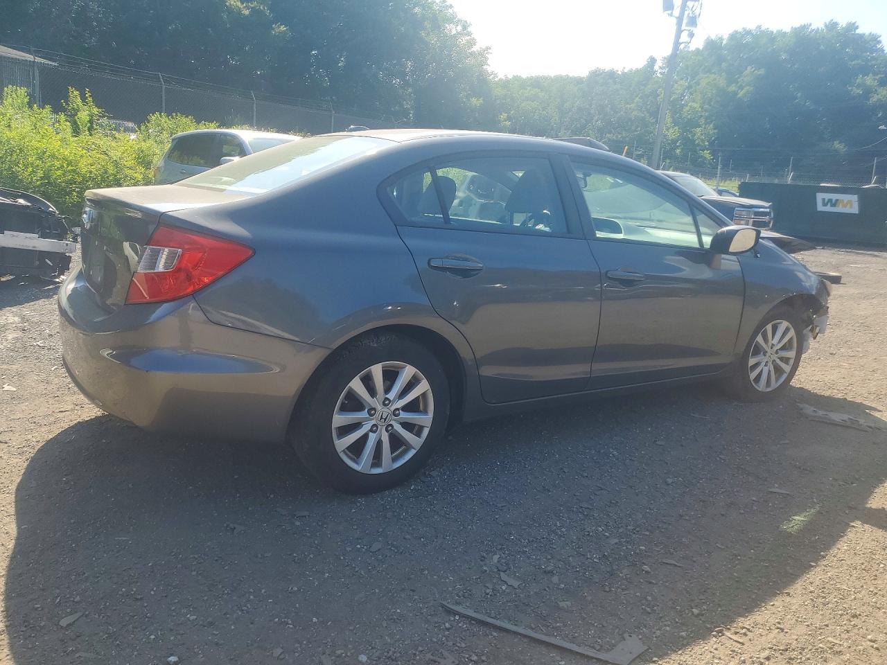 2012 Honda Civic Exl Black vin: 2HGFB2F92CH504850