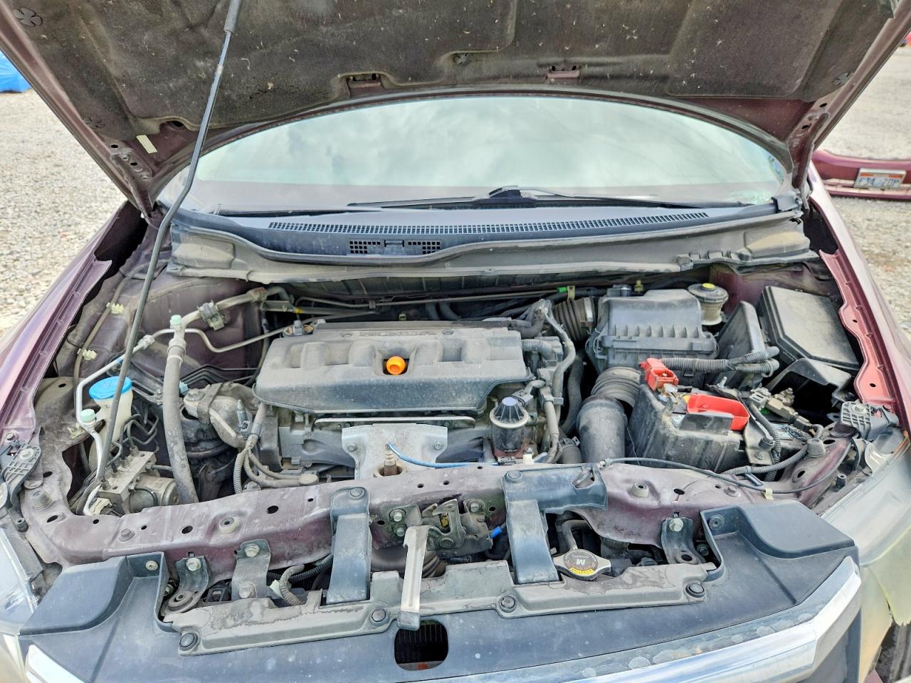 2012 Honda Civic Exl Бордовый vin: 2HGFB2F92CH505481