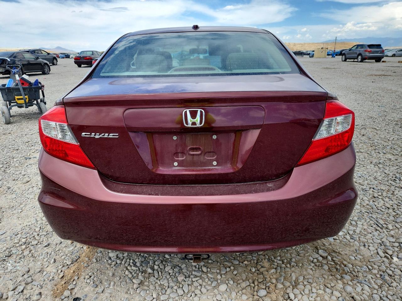 2012 Honda Civic Exl Бордовый vin: 2HGFB2F92CH505481