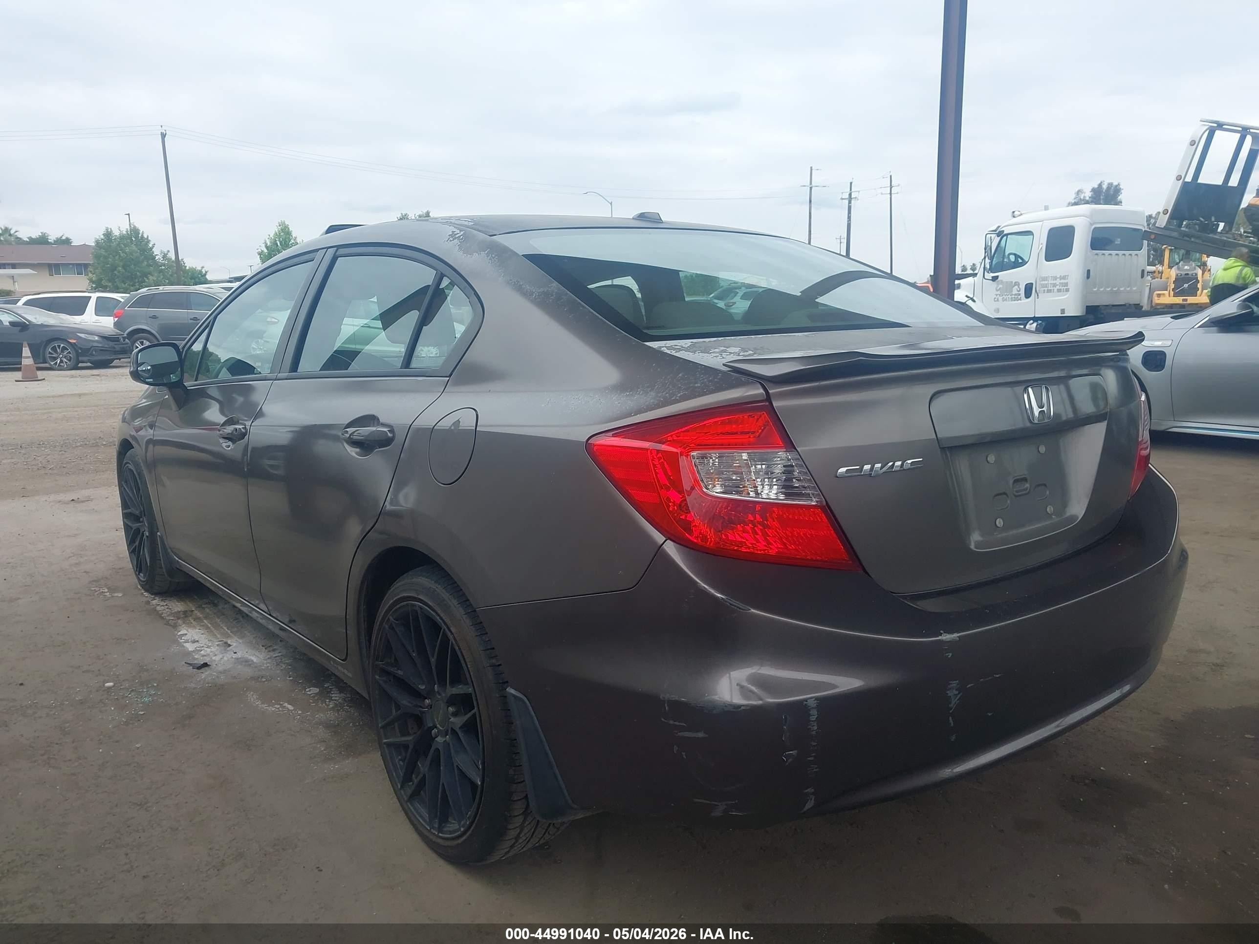 2012 Honda Civic Ex-l Brown vin: 2HGFB2F92CH526637