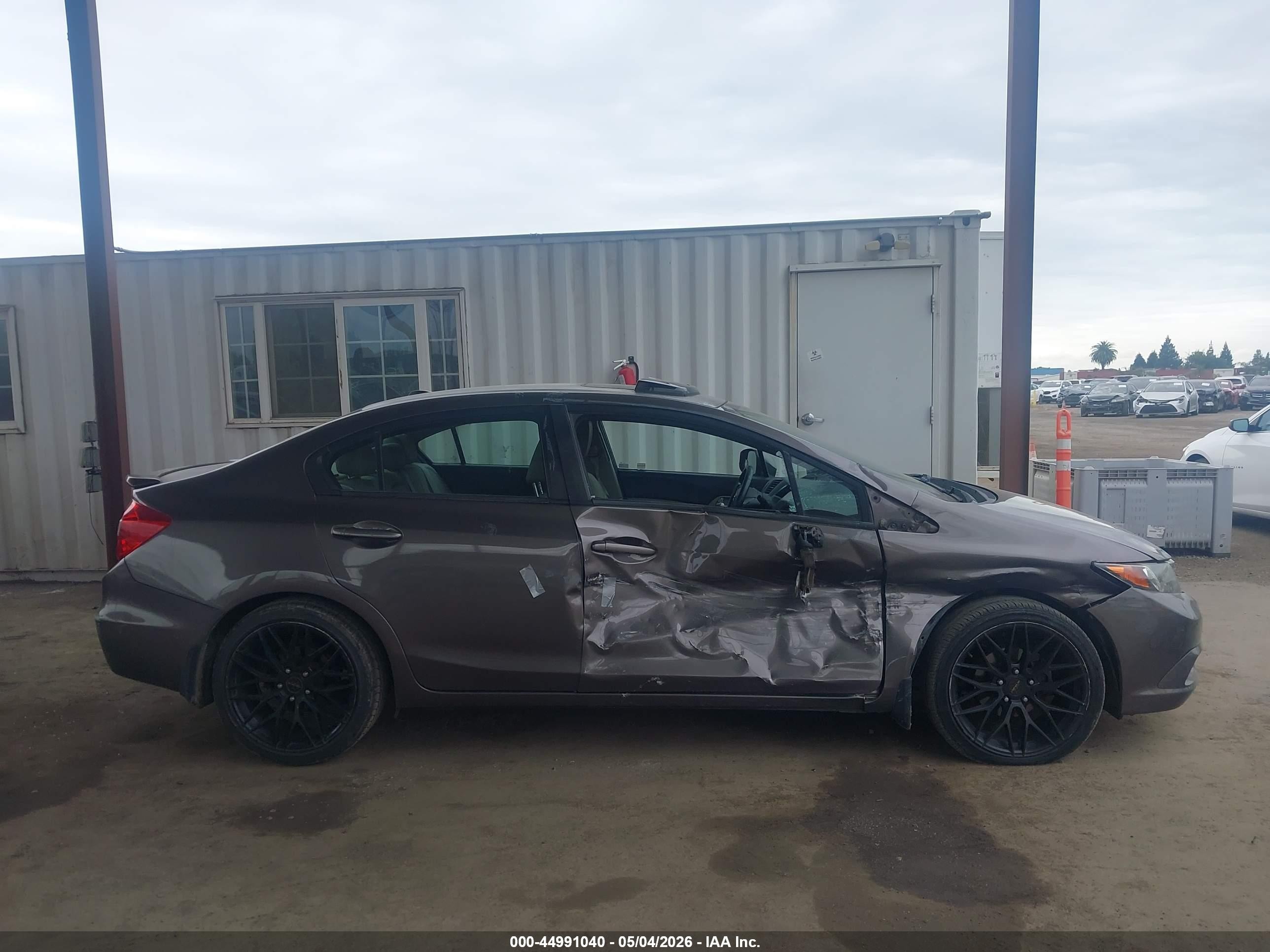2012 Honda Civic Ex-l Brown vin: 2HGFB2F92CH526637