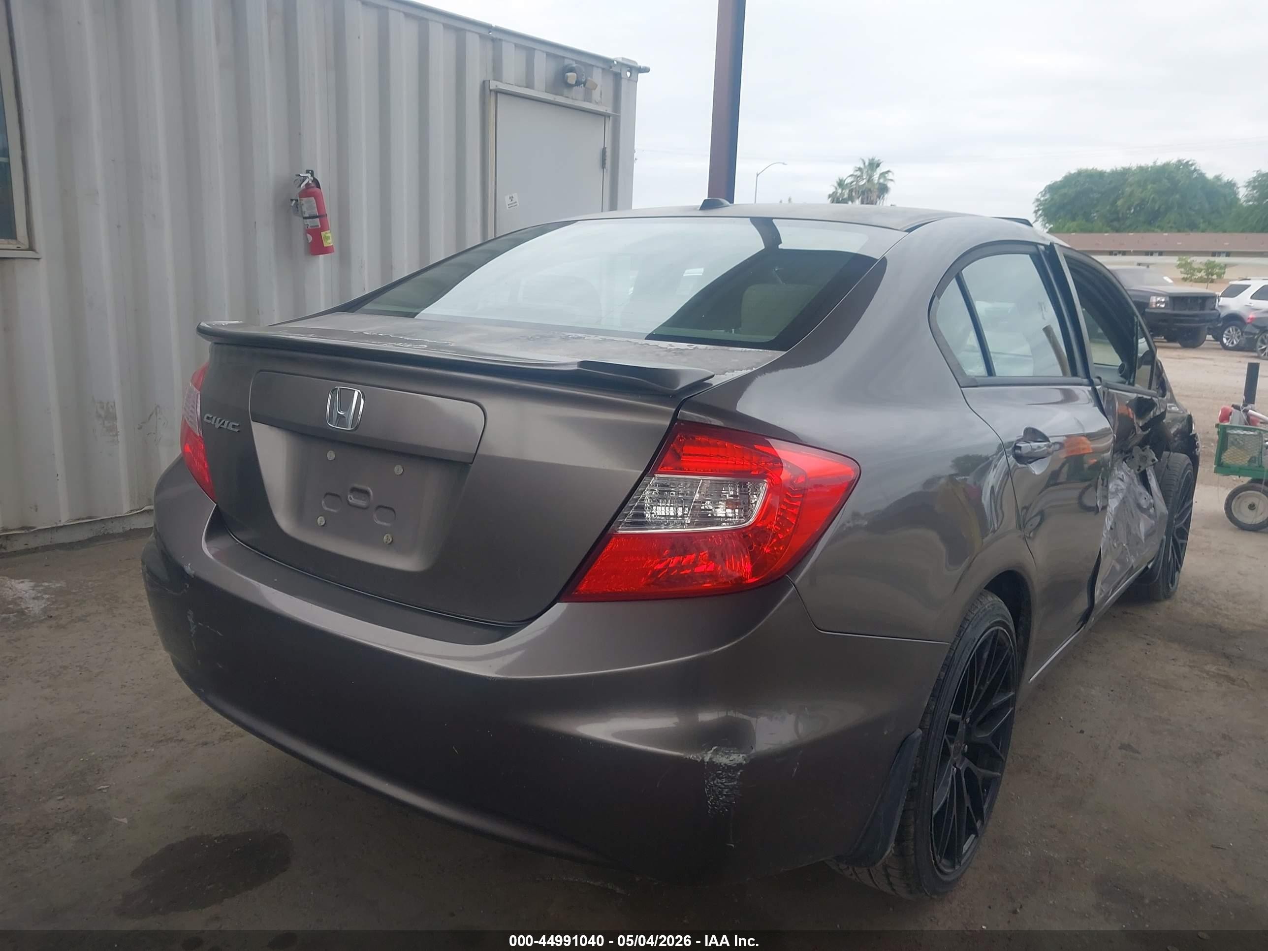 2012 Honda Civic Ex-l Brown vin: 2HGFB2F92CH526637