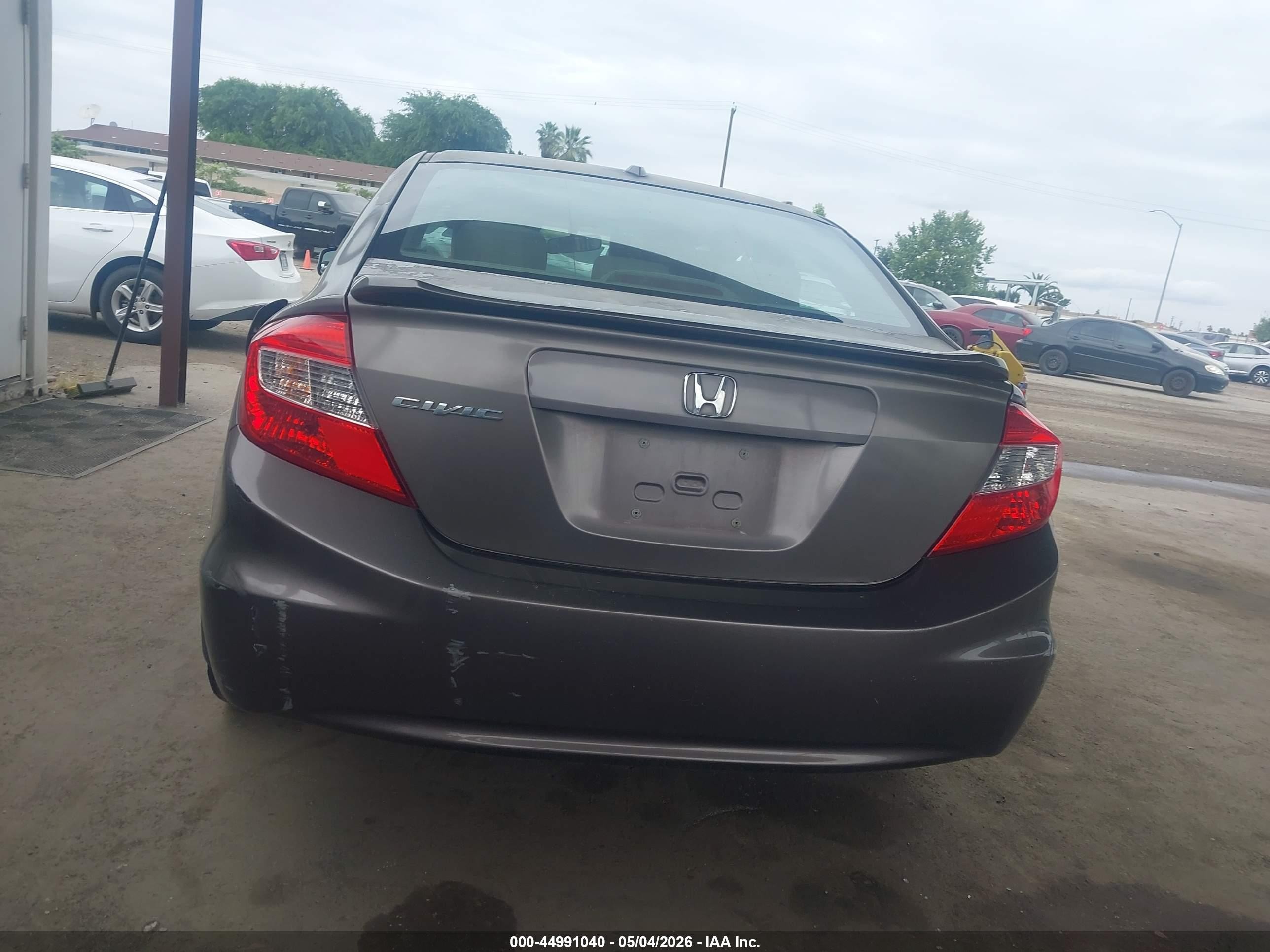 2012 Honda Civic Ex-l Brown vin: 2HGFB2F92CH526637
