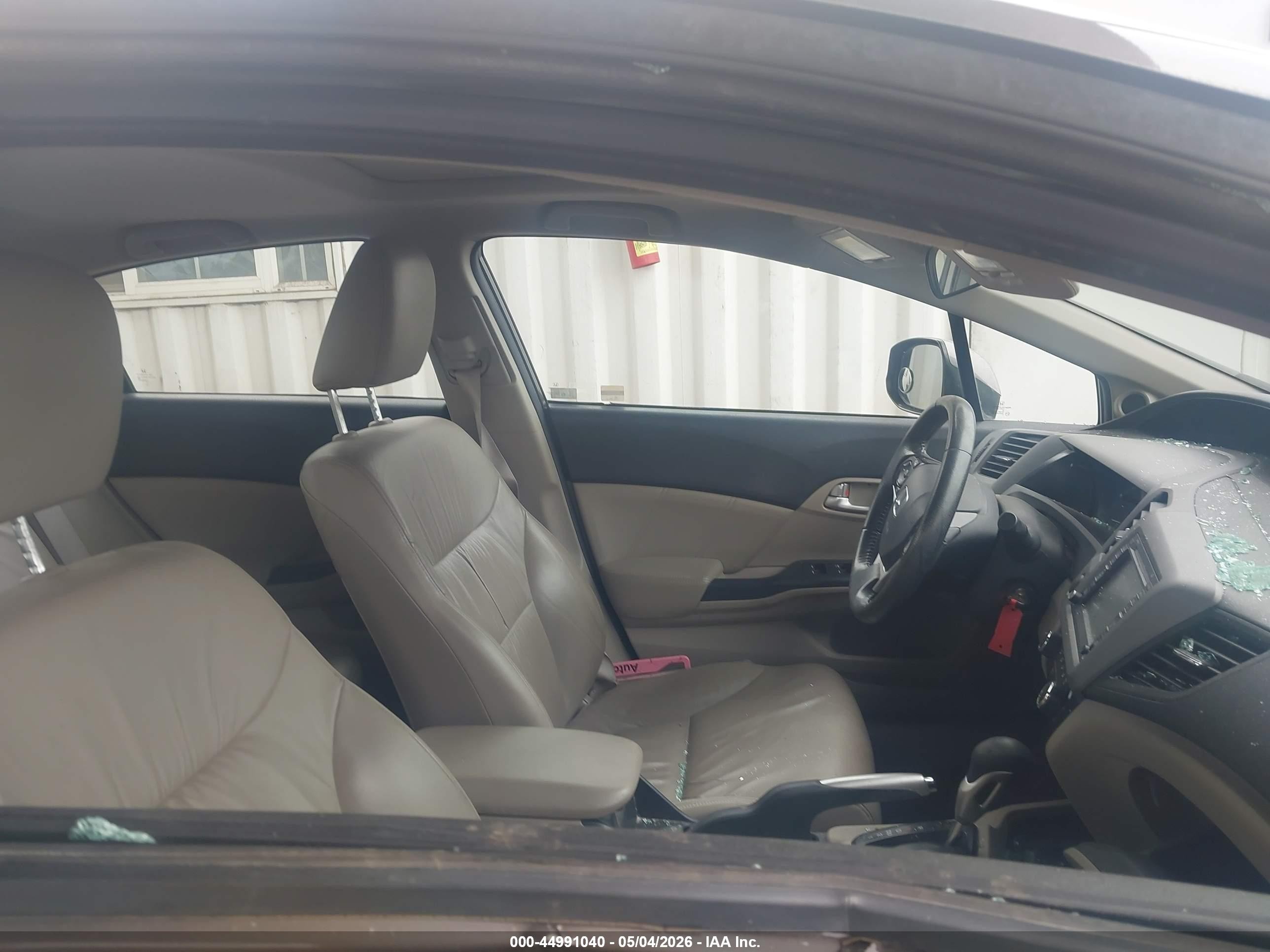 2012 Honda Civic Ex-l Brown vin: 2HGFB2F92CH526637