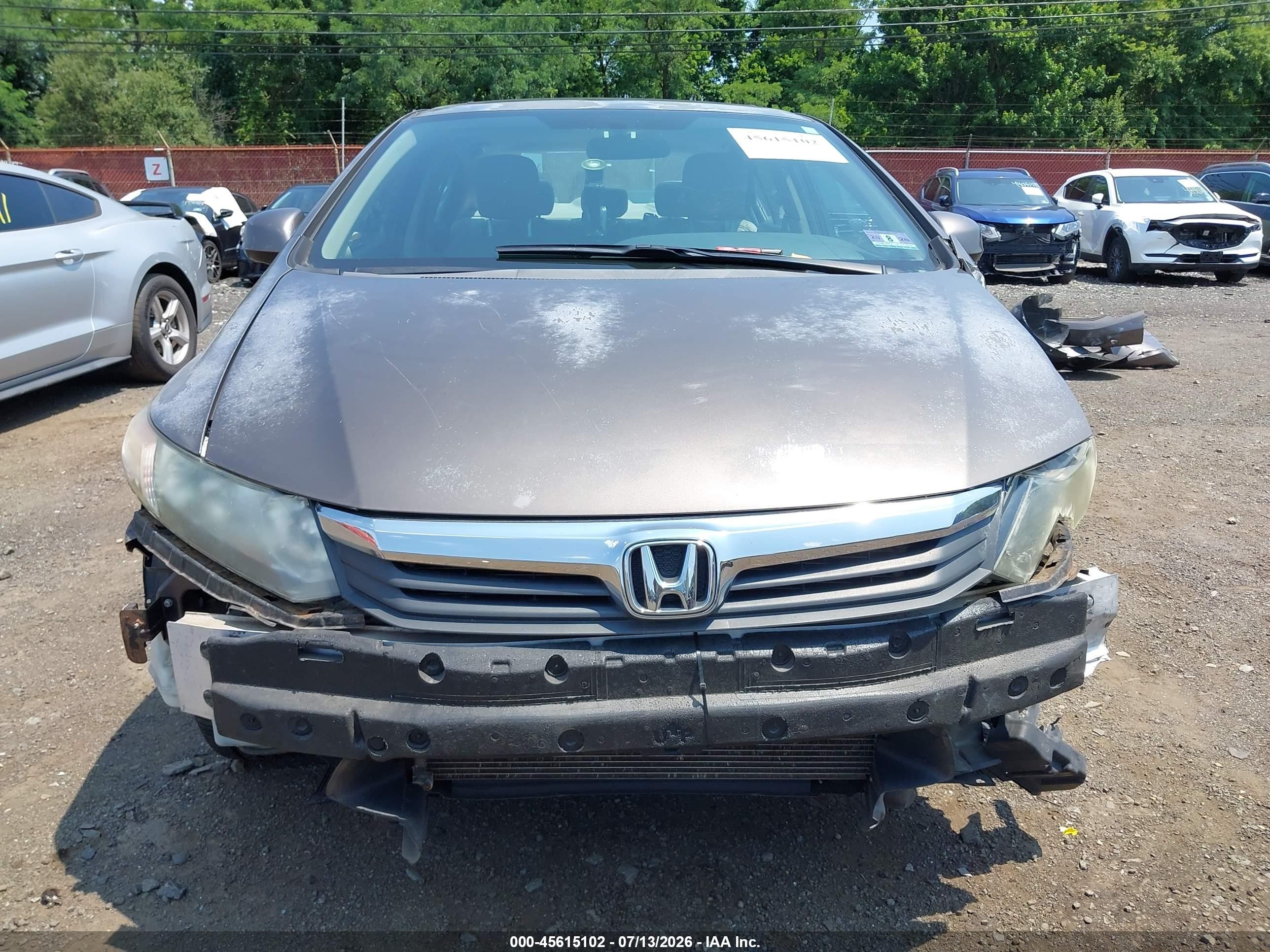 2012 Honda Civic Ex-l Gray vin: 2HGFB2F92CH543955