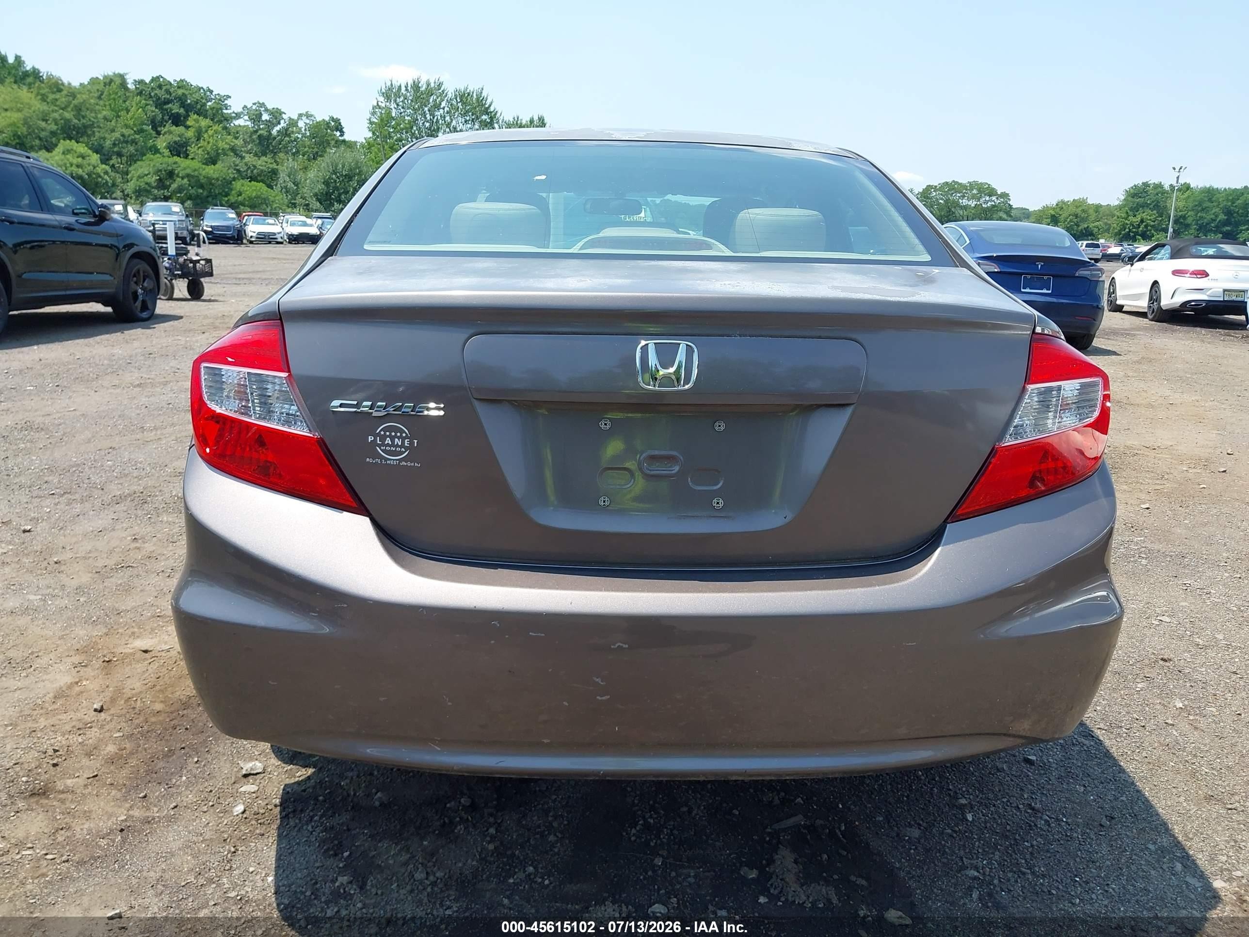 2012 Honda Civic Ex-l Gray vin: 2HGFB2F92CH543955