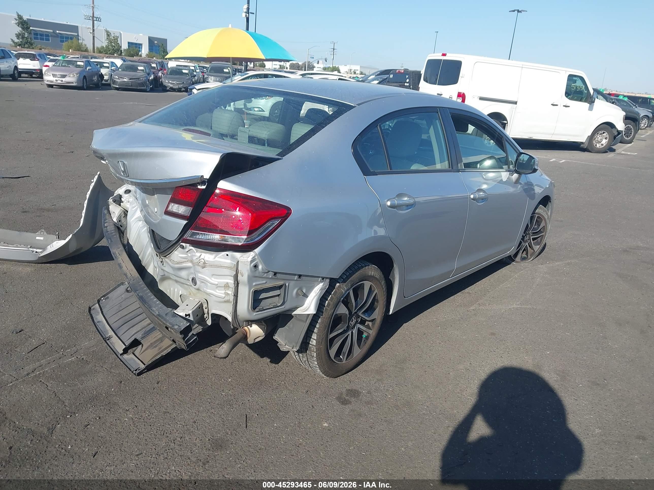 2013 Honda Civic Ex-l Silver vin: 2HGFB2F92DH566931