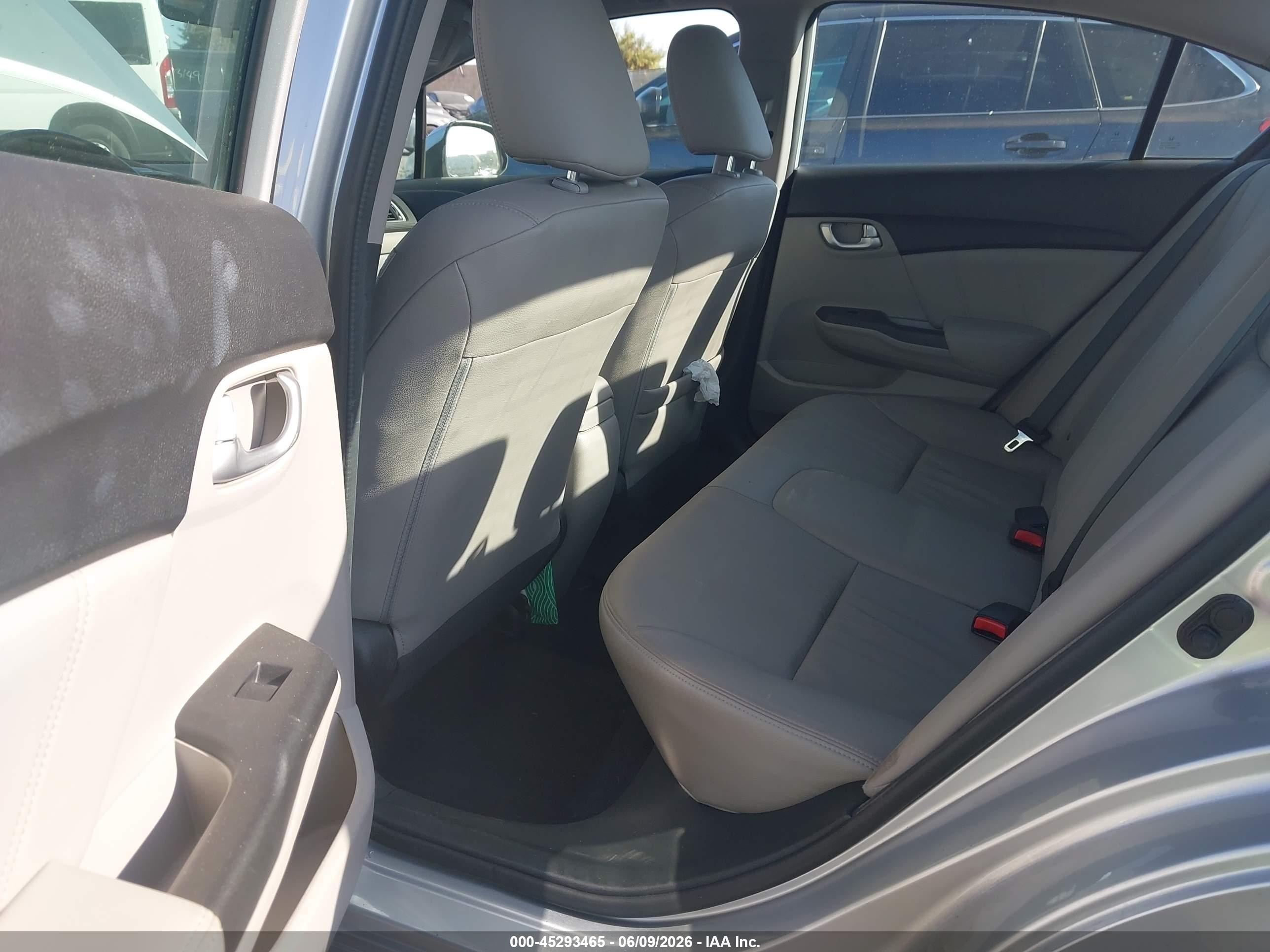 2013 Honda Civic Ex-l Silver vin: 2HGFB2F92DH566931