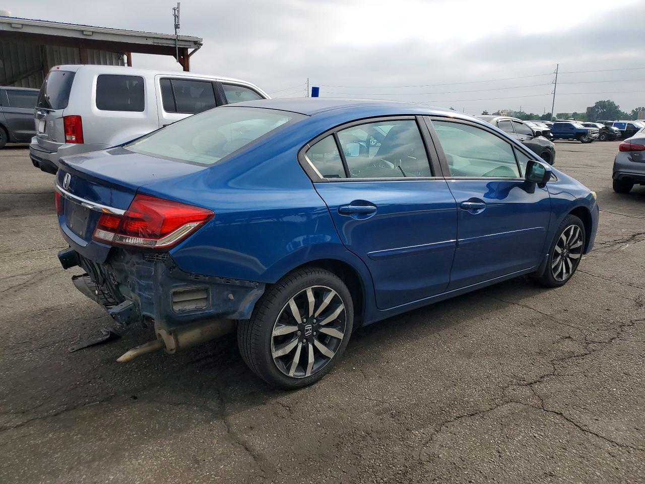 2014 Honda Civic Exl Blue vin: 2HGFB2F92EH502891