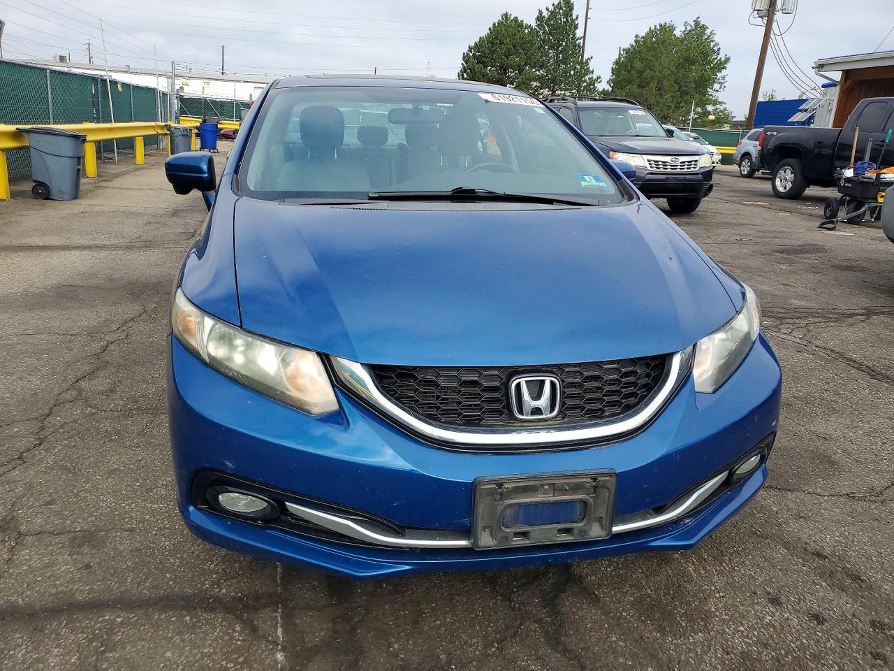 2014 Honda Civic Exl Blue vin: 2HGFB2F92EH502891
