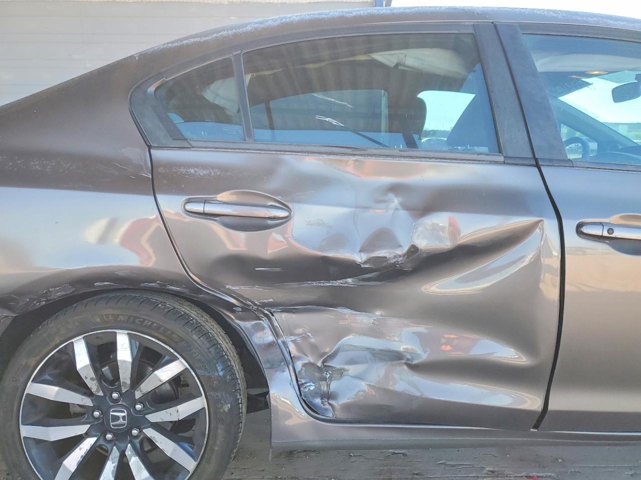 2015 Honda Civic Exl Gray vin: 2HGFB2F92FH515058