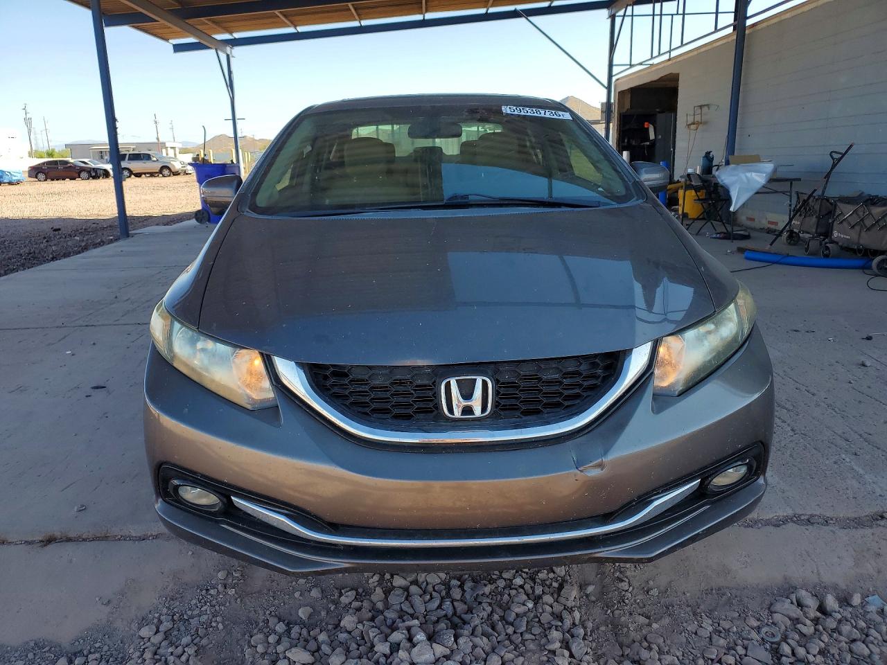 2015 Honda Civic Exl Gray vin: 2HGFB2F92FH515058