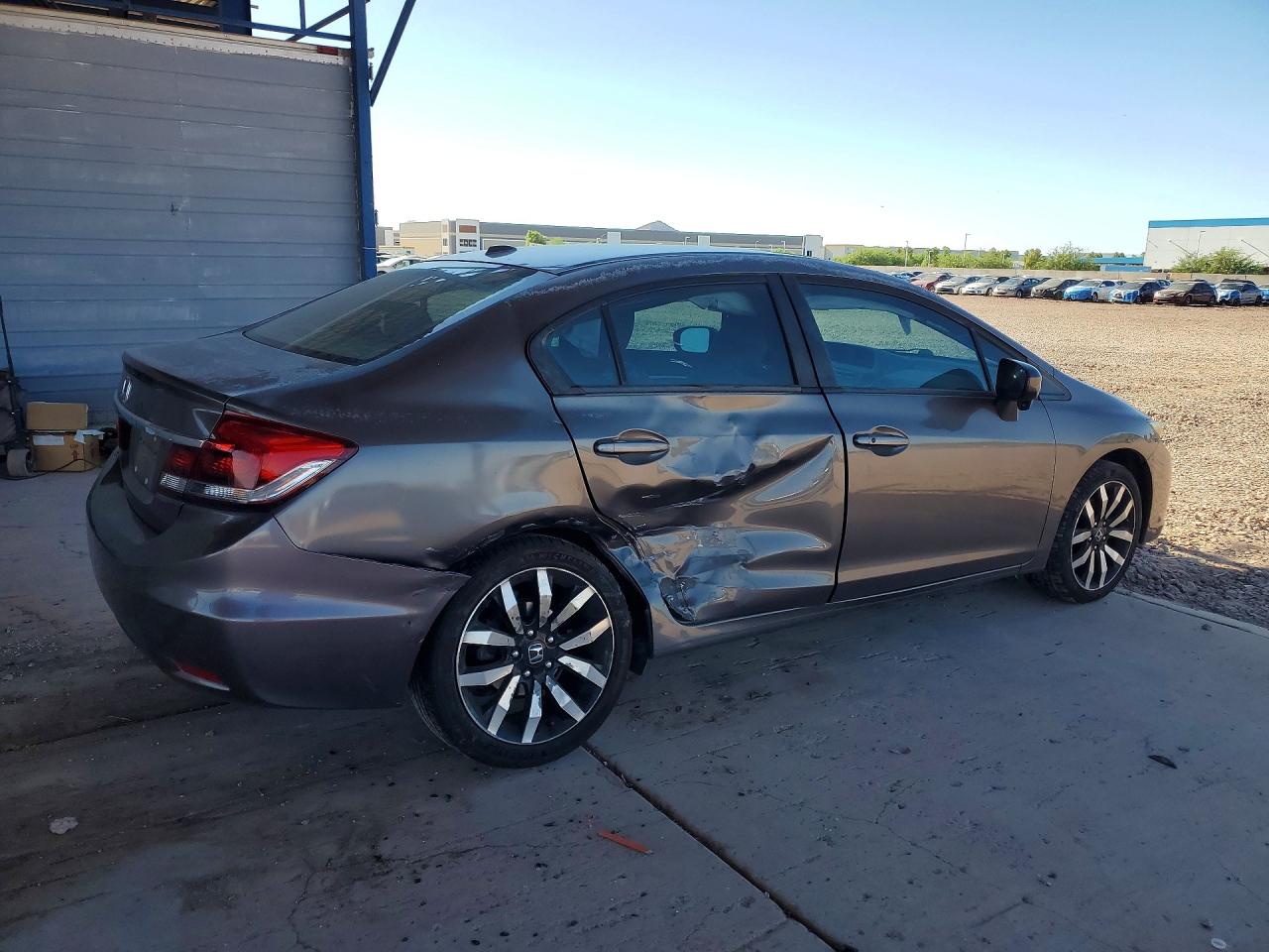 2015 Honda Civic Exl Gray vin: 2HGFB2F92FH515058