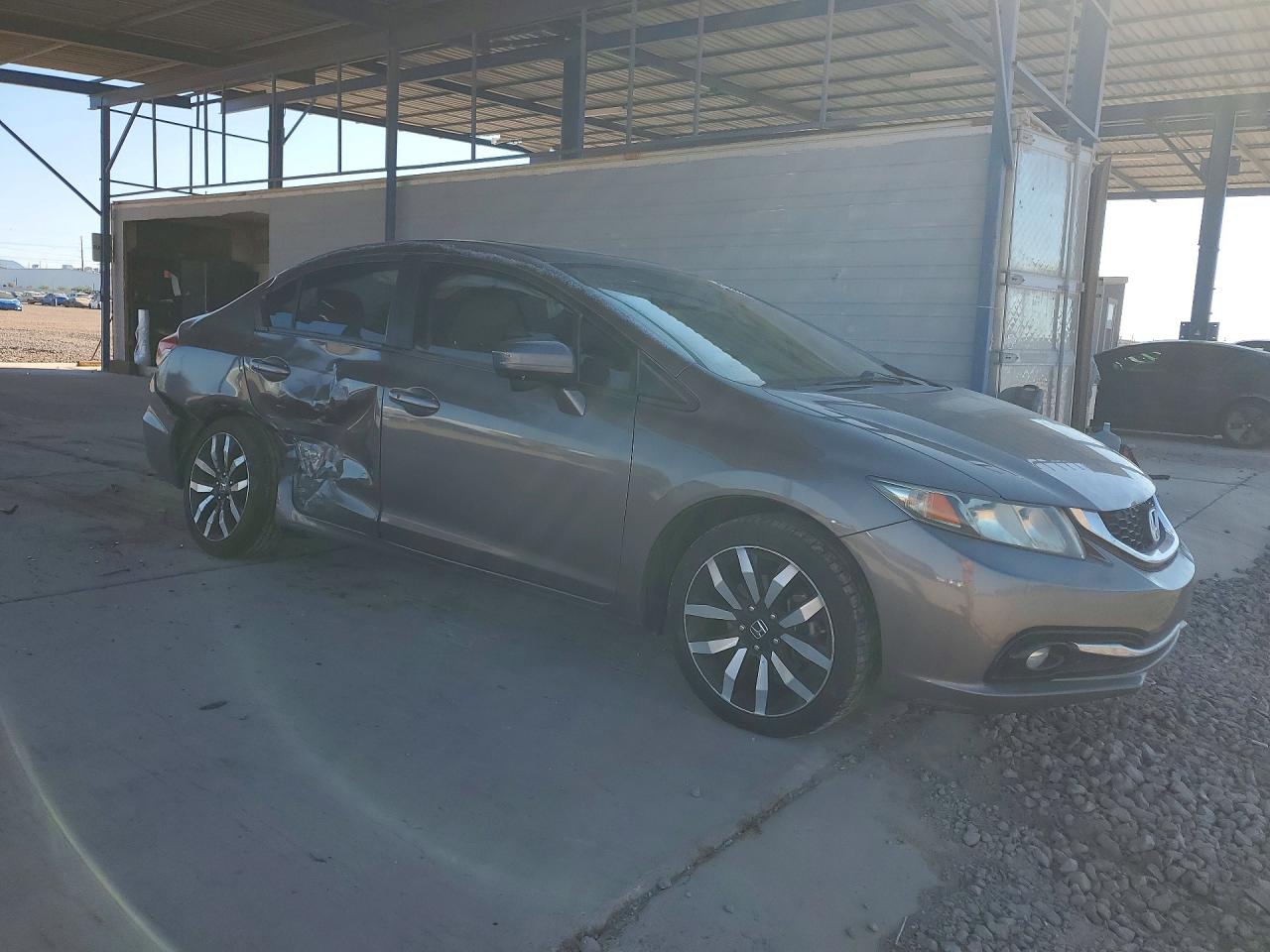 2015 Honda Civic Exl Gray vin: 2HGFB2F92FH515058