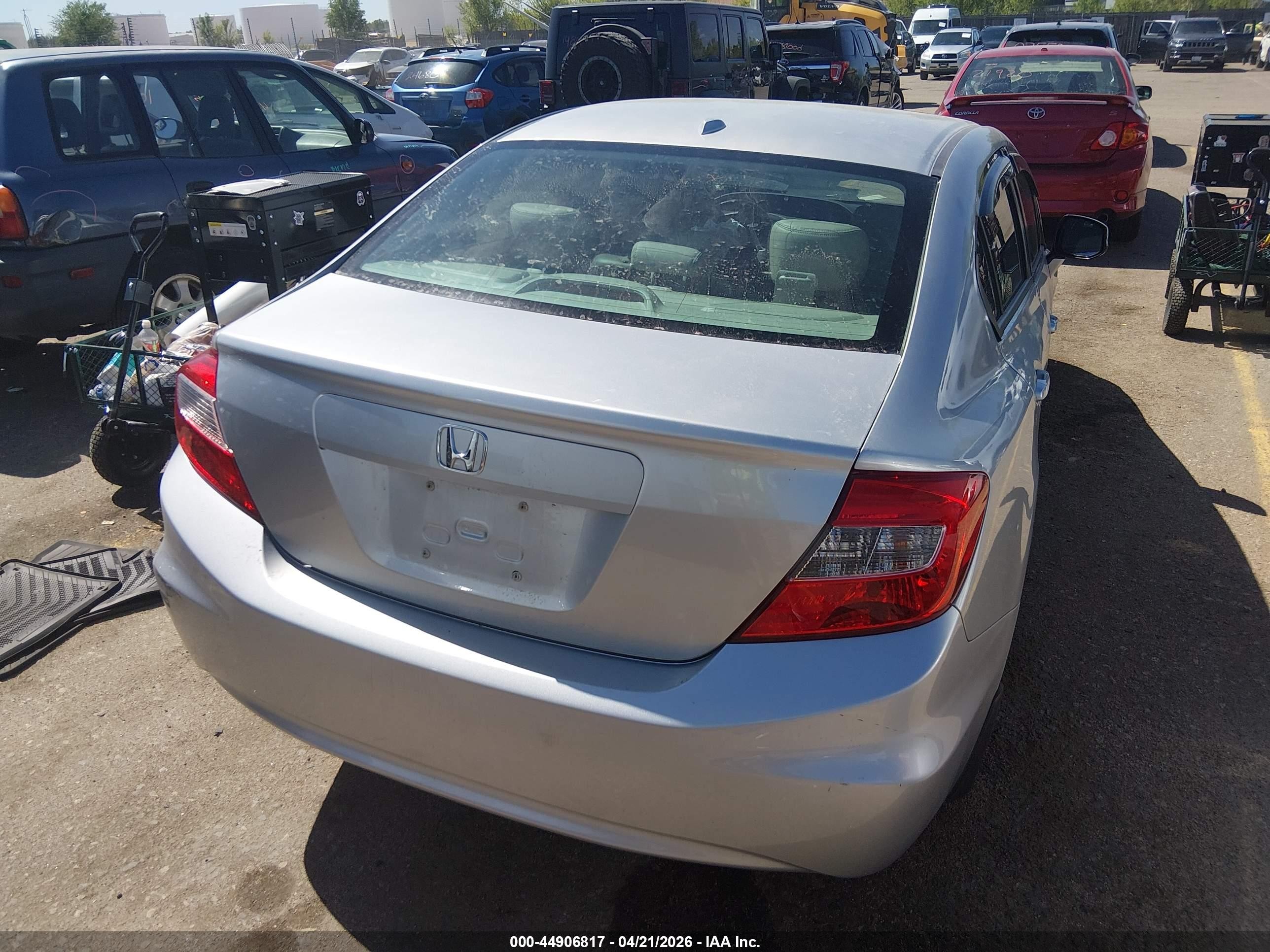 2012 Honda Civic Ex-l Silver vin: 2HGFB2F93CH513007
