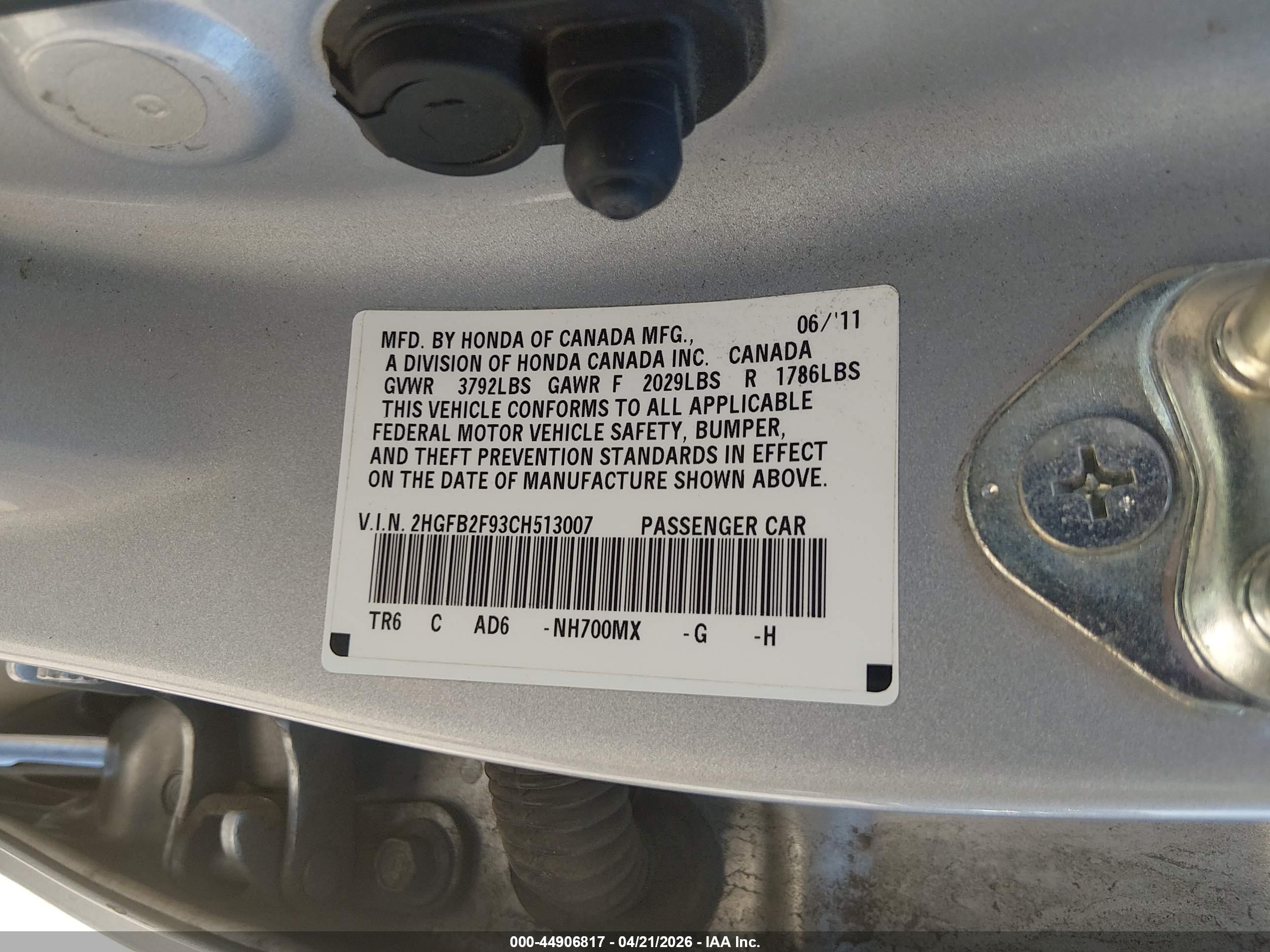 2012 Honda Civic Ex-l Silver vin: 2HGFB2F93CH513007