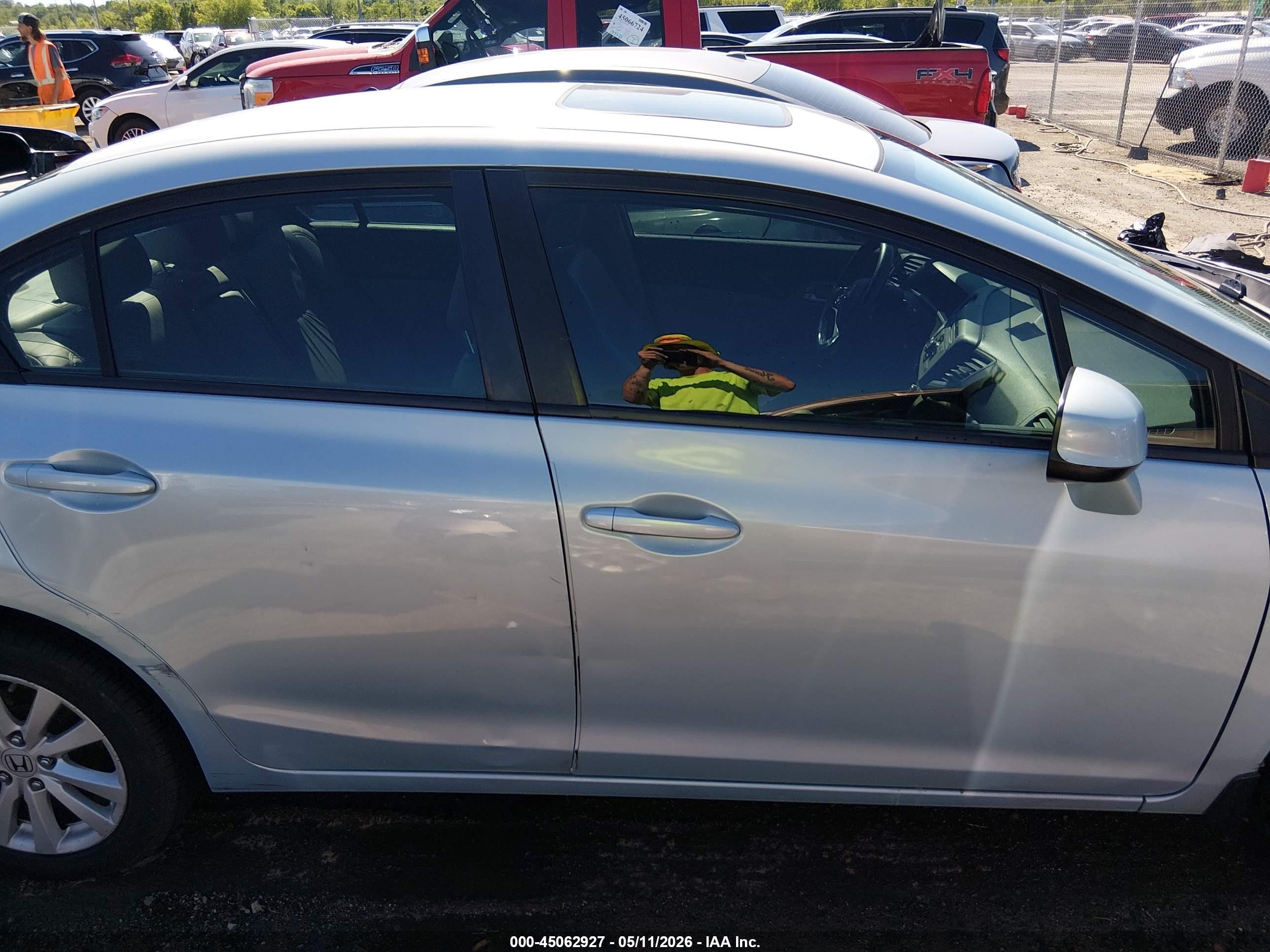 2012 Honda Civic Ex-l Blue vin: 2HGFB2F93CH514108
