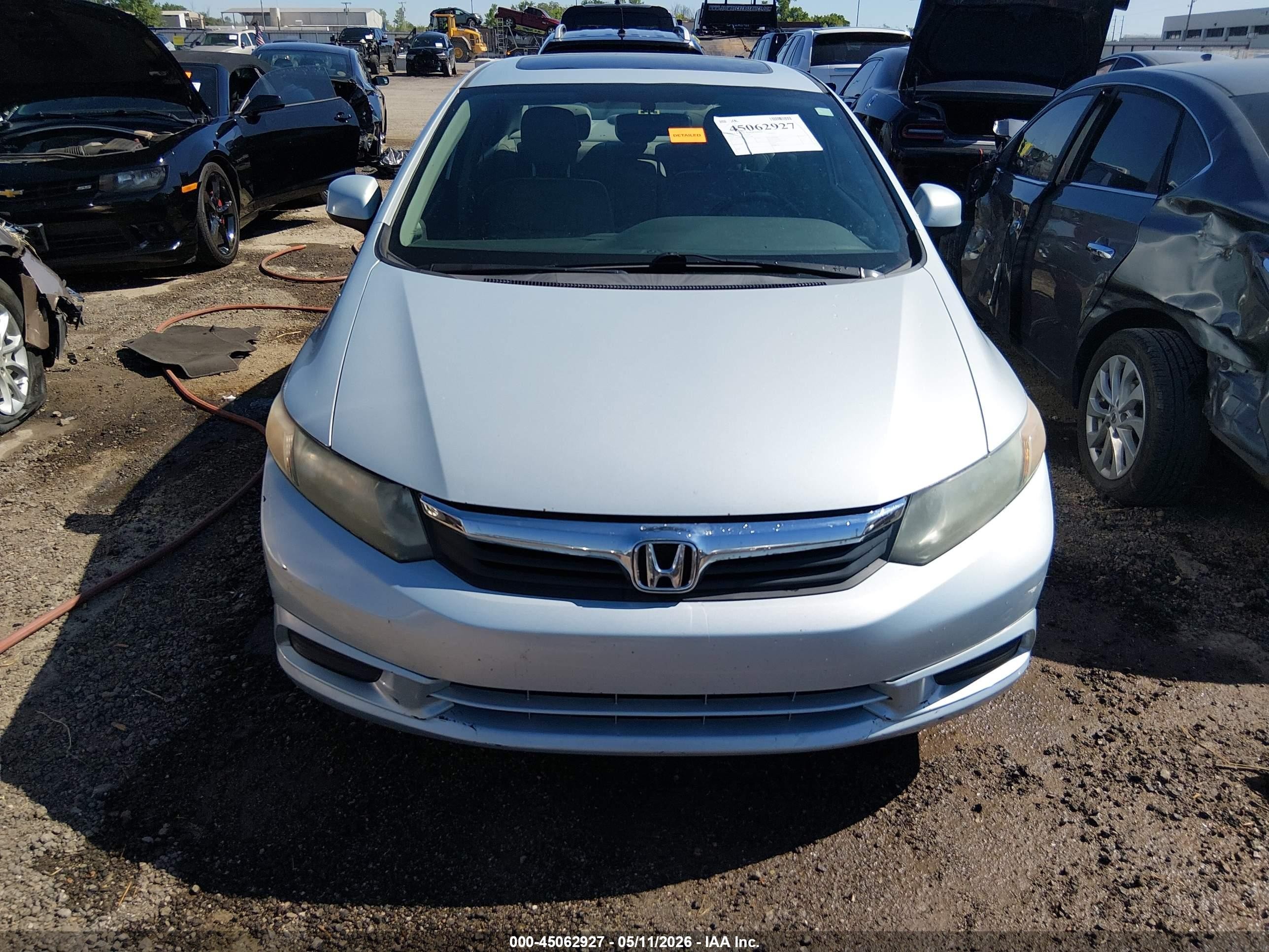 2012 Honda Civic Ex-l Blue vin: 2HGFB2F93CH514108