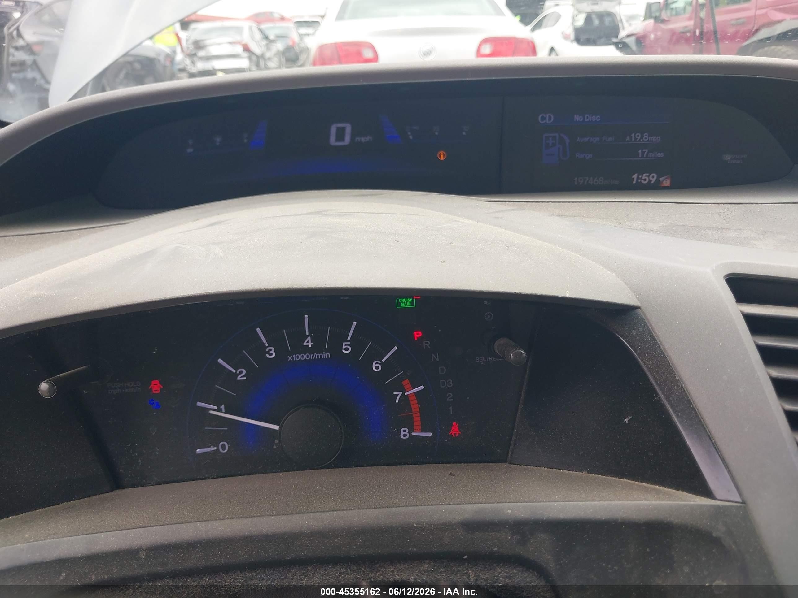 2012 Honda Civic Ex-l Gray vin: 2HGFB2F93CH515646