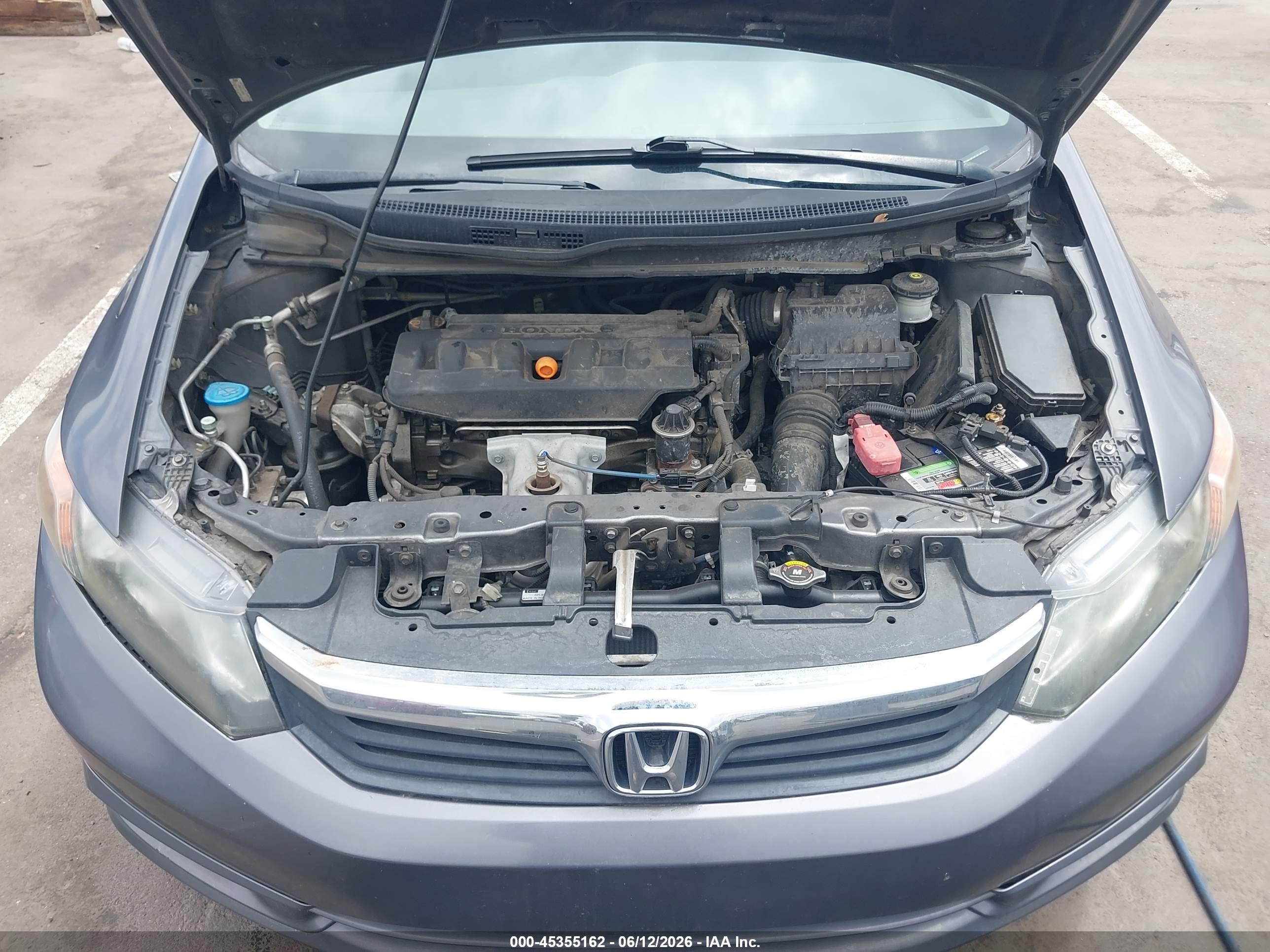 2012 Honda Civic Ex-l Gray vin: 2HGFB2F93CH515646