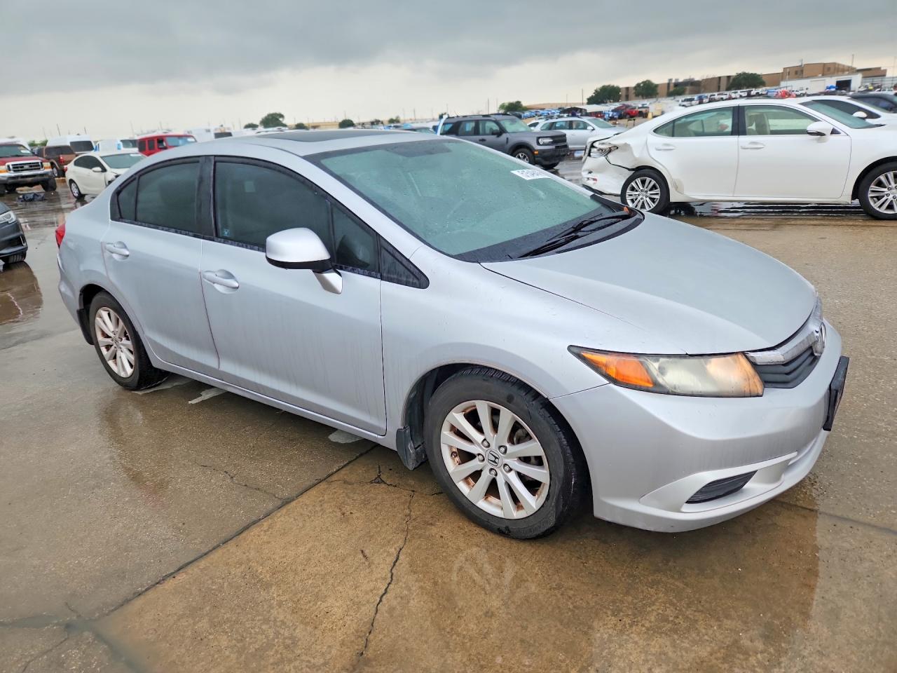 2012 Honda Civic Exl Silver vin: 2HGFB2F93CH523312