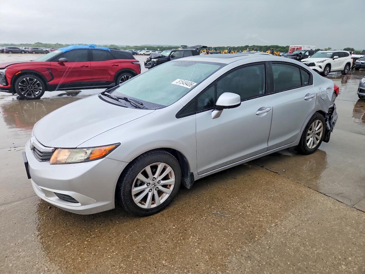 2012 Honda Civic Exl Silver vin: 2HGFB2F93CH523312