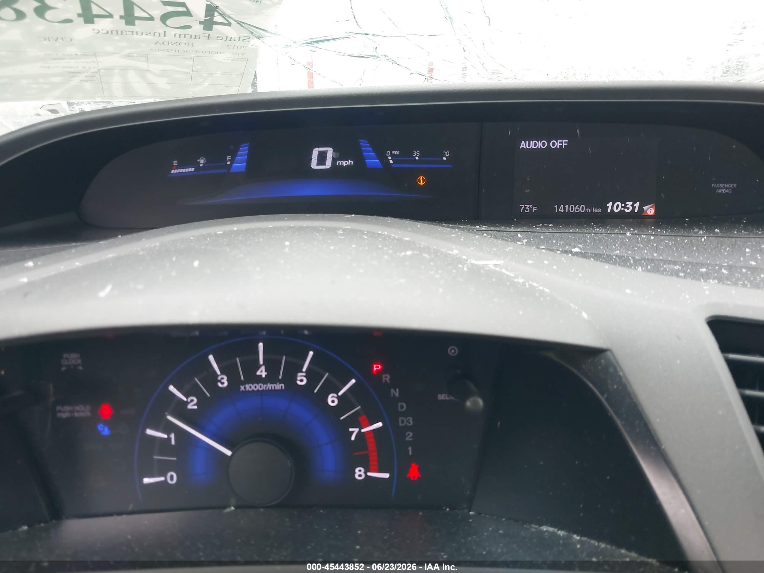 2012 Honda Civic Ex-l Gray vin: 2HGFB2F93CH525075