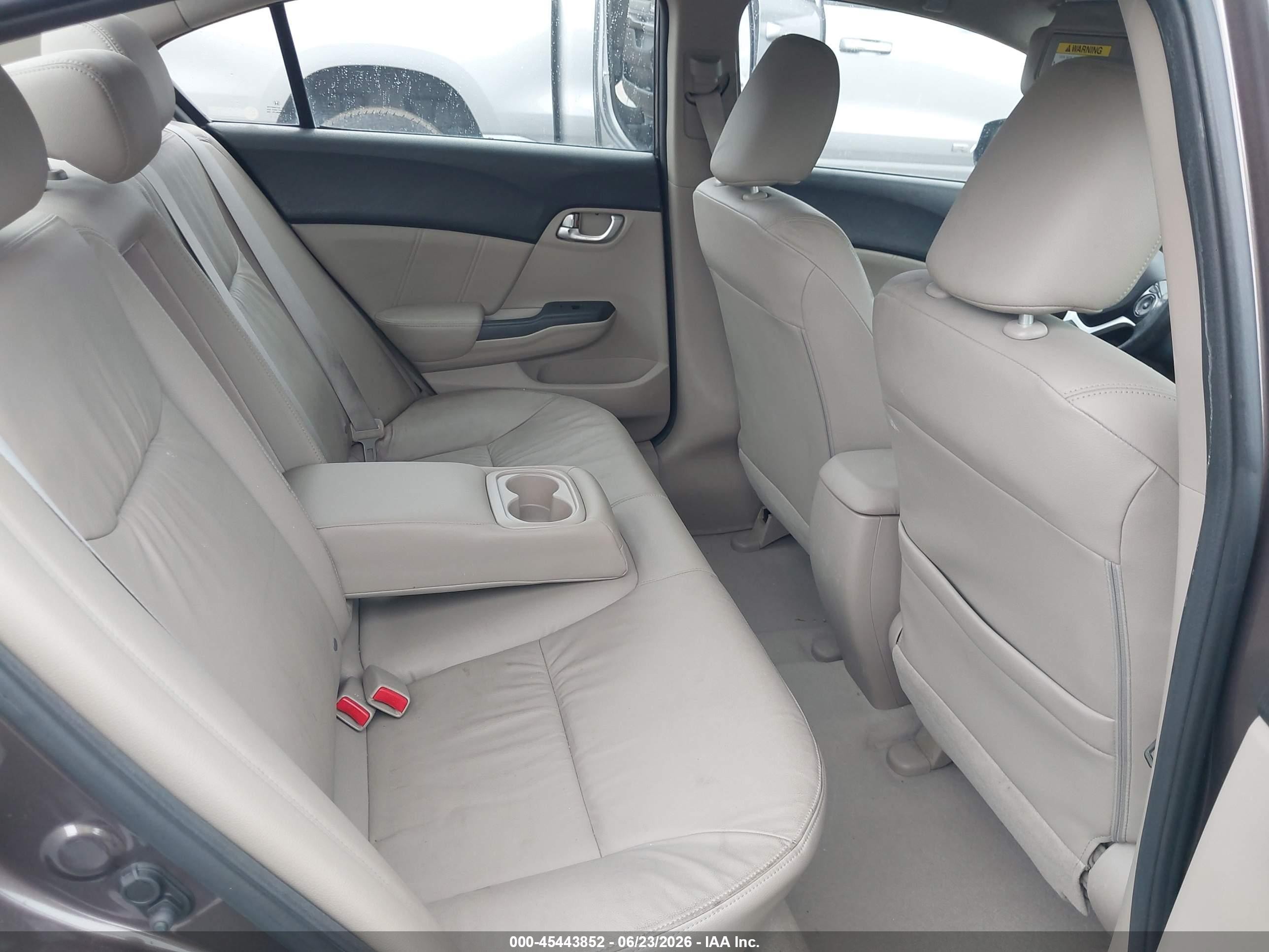 2012 Honda Civic Ex-l Gray vin: 2HGFB2F93CH525075