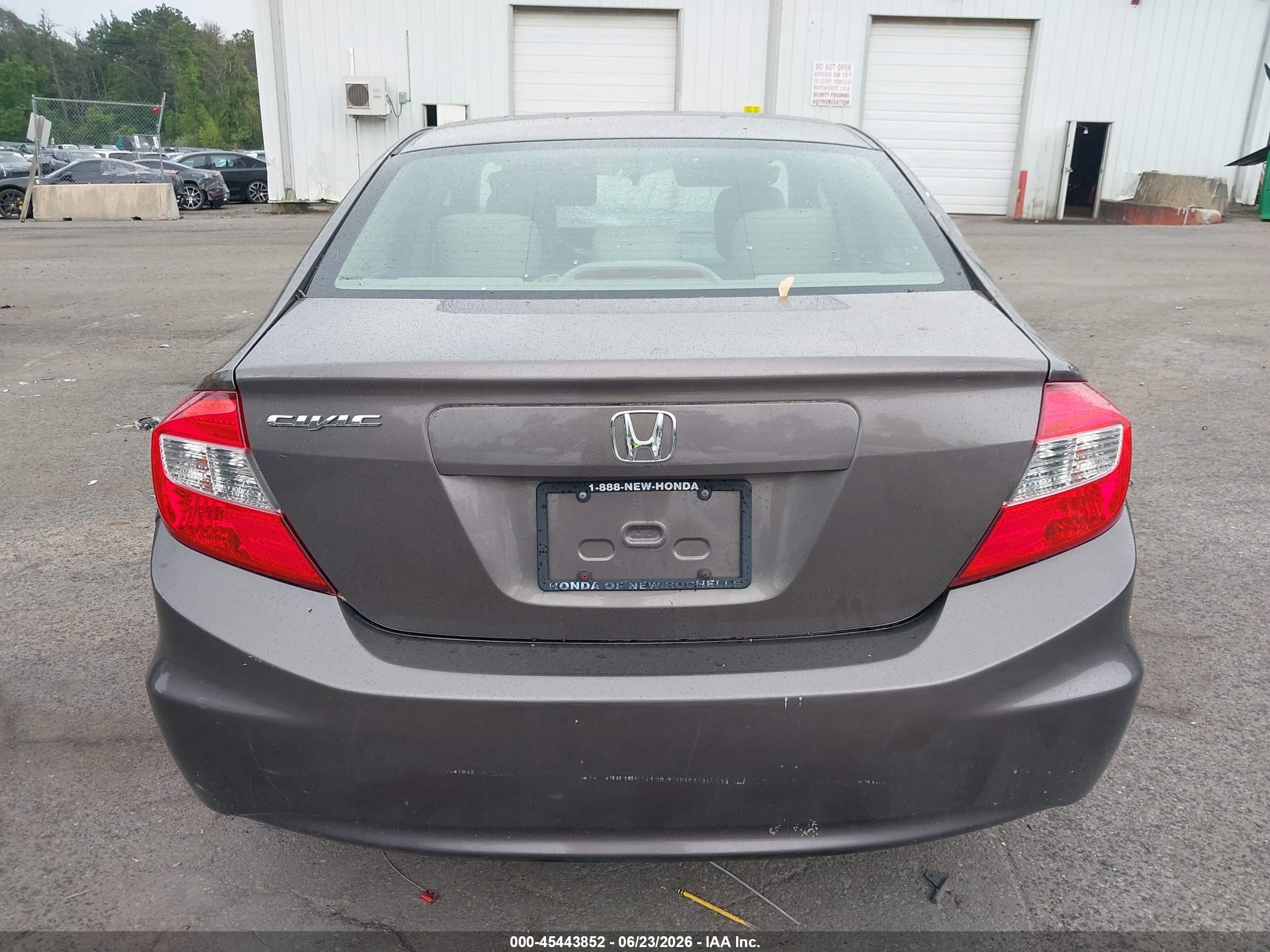 2012 Honda Civic Ex-l Gray vin: 2HGFB2F93CH525075
