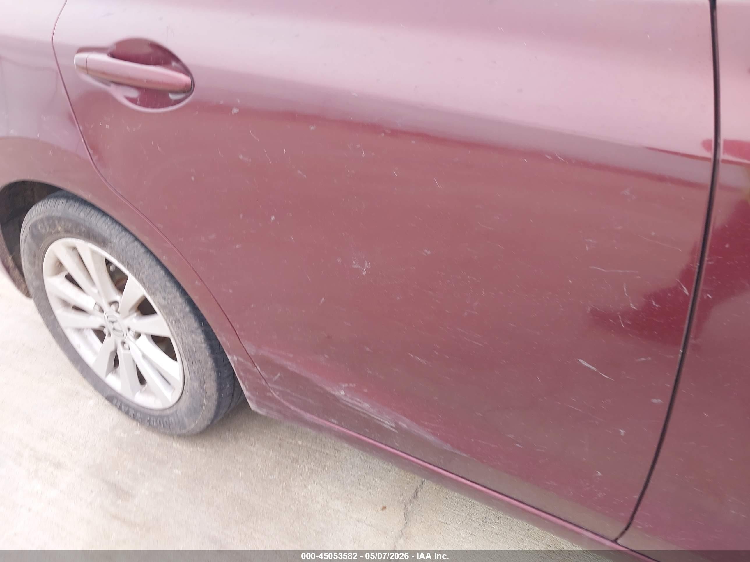 2012 Honda Civic Ex-l Burgundy vin: 2HGFB2F93CH539008
