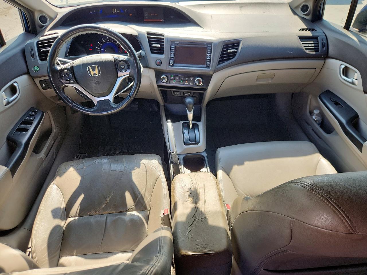 2012 Honda Civic Exl Blue vin: 2HGFB2F93CH548646