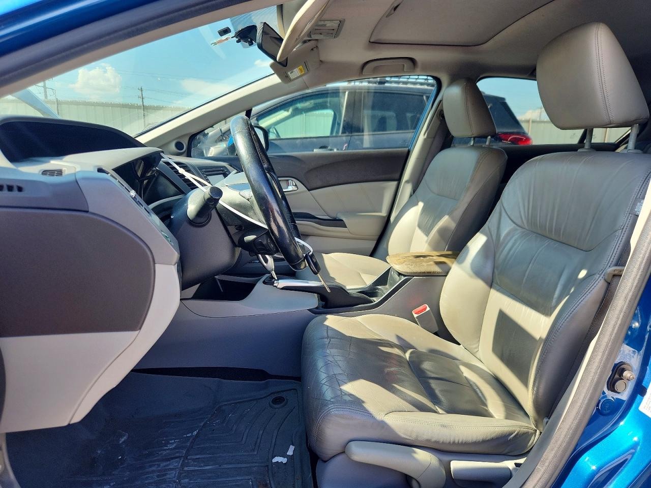 2012 Honda Civic Exl Blue vin: 2HGFB2F93CH548646