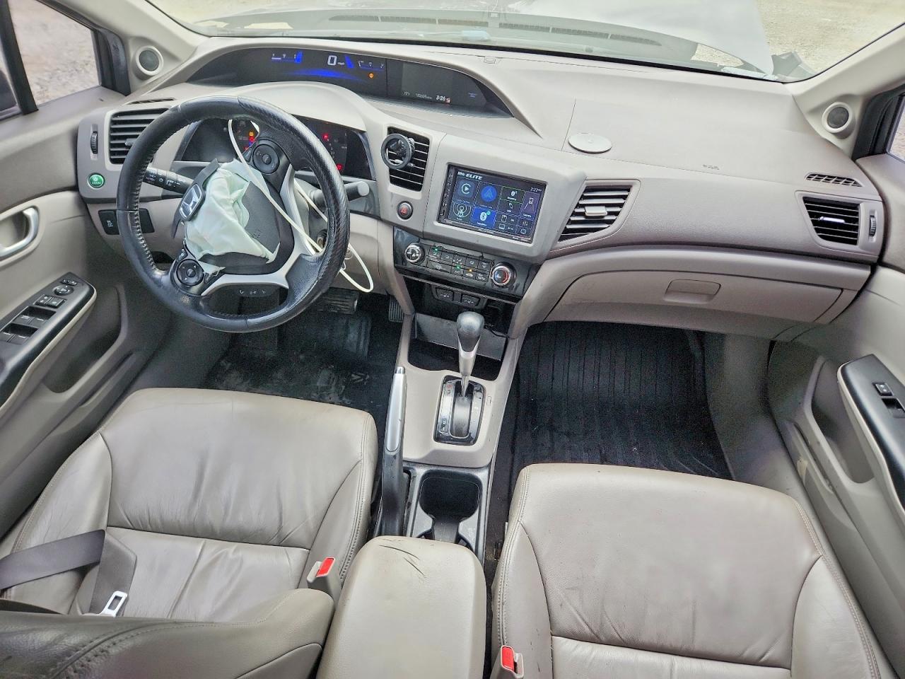 2012 Honda Civic Exl Gray vin: 2HGFB2F93CH590864