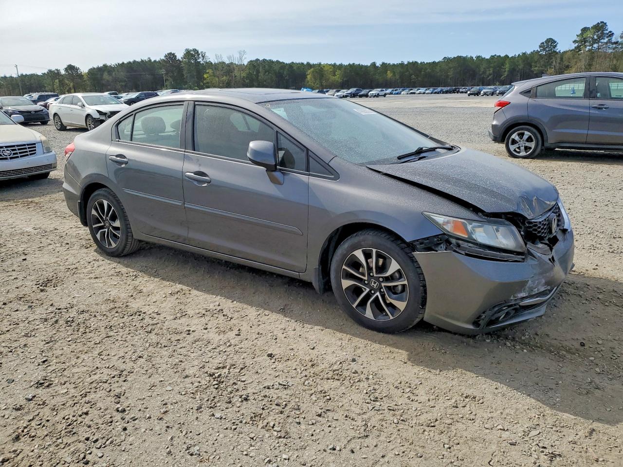 2013 Honda Civic Exl Gray vin: 2HGFB2F93DH521075