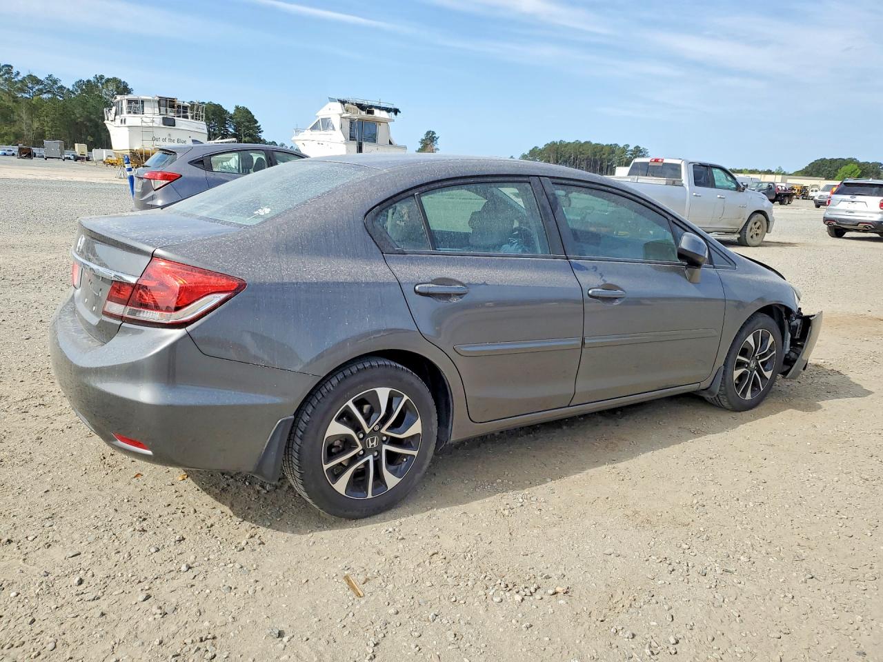 2013 Honda Civic Exl Gray vin: 2HGFB2F93DH521075