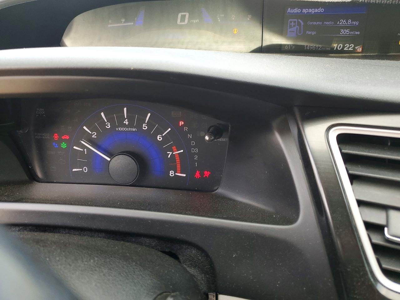 2013 Honda Civic Exl Gray vin: 2HGFB2F93DH521075