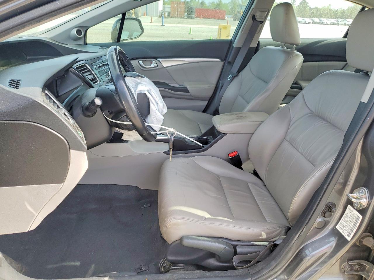 2013 Honda Civic Exl Gray vin: 2HGFB2F93DH521075