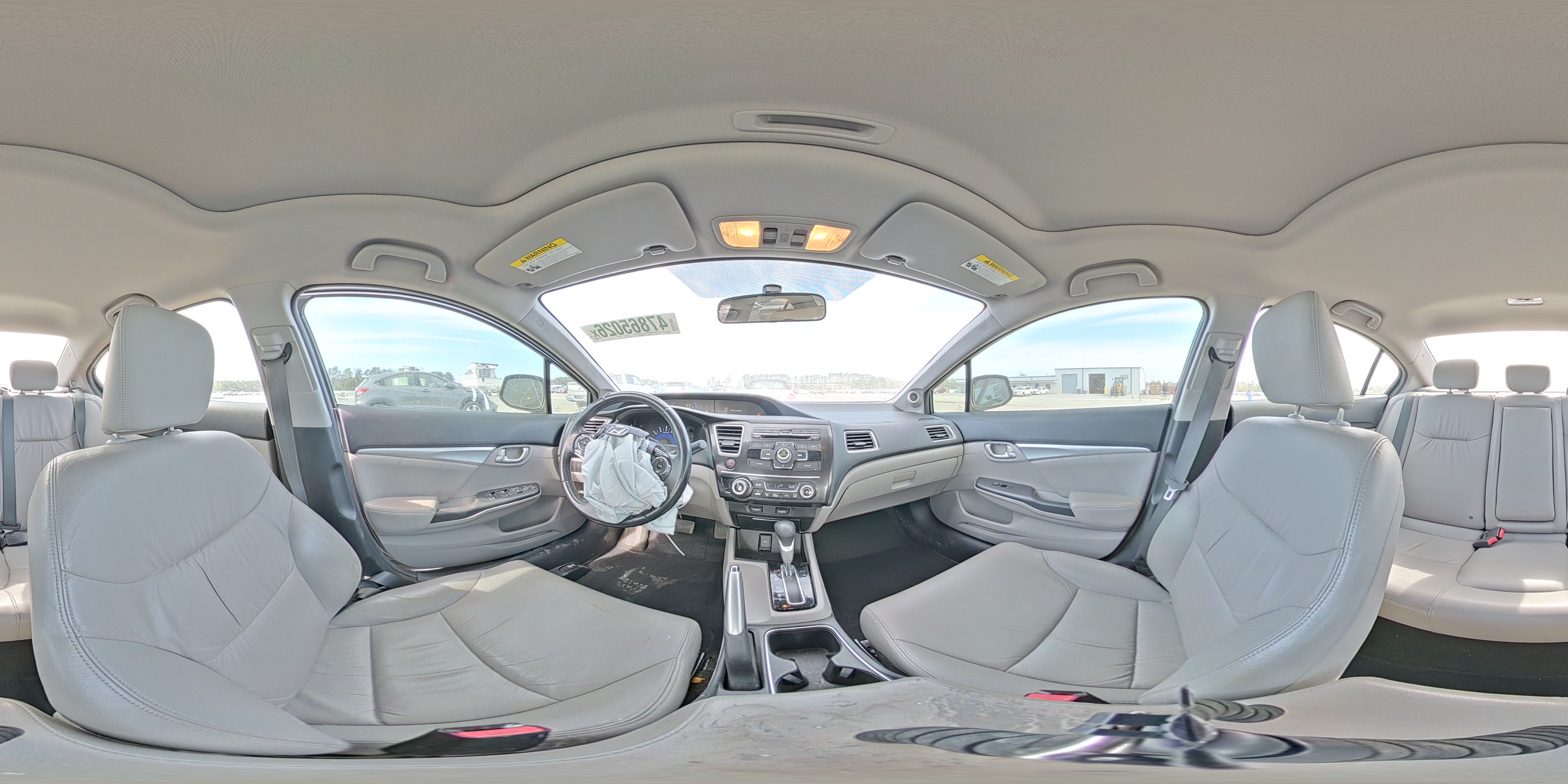 2013 Honda Civic Exl Gray vin: 2HGFB2F93DH521075