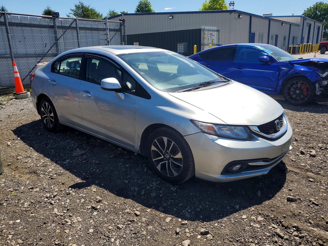 2013 Honda Civic Exl Silver vin: 2HGFB2F93DH529712