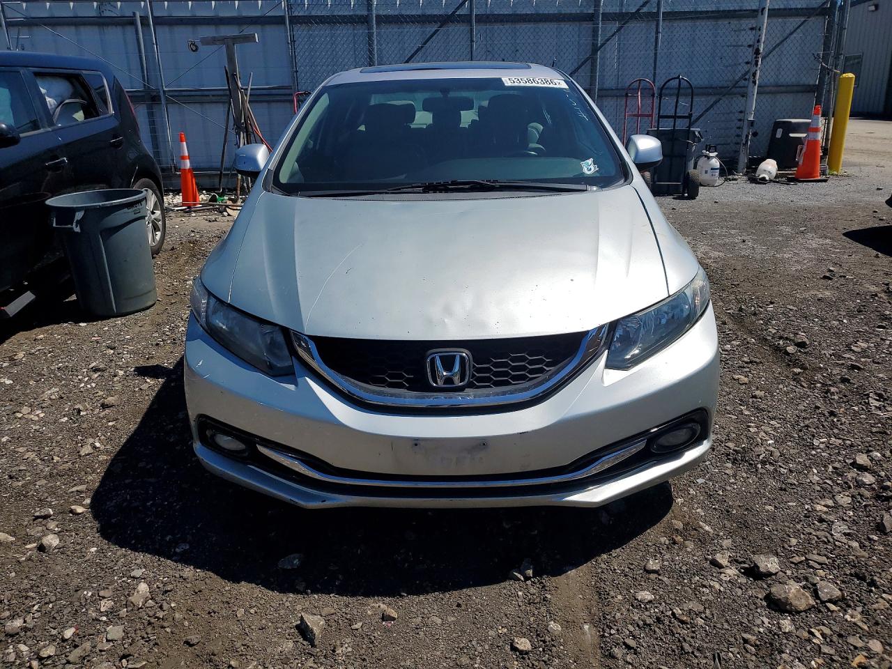 2013 Honda Civic Exl Silver vin: 2HGFB2F93DH529712