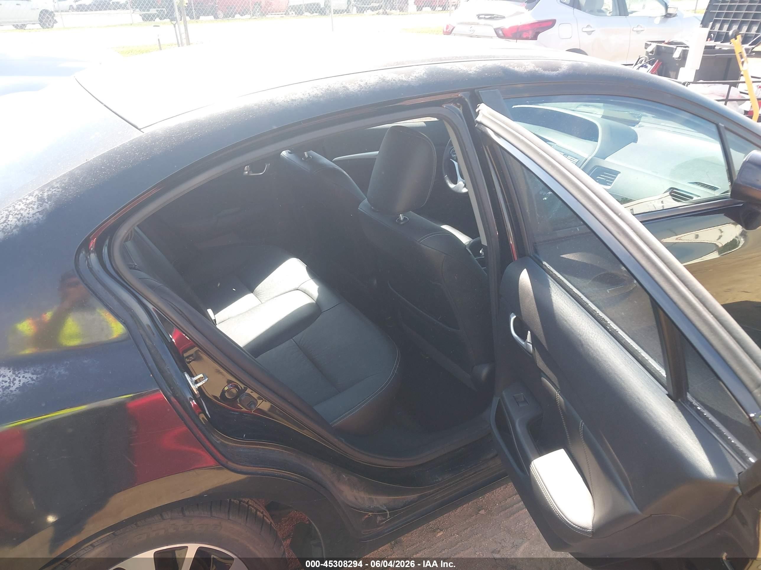 2013 Honda Civic Ex-l Black vin: 2HGFB2F93DH548826