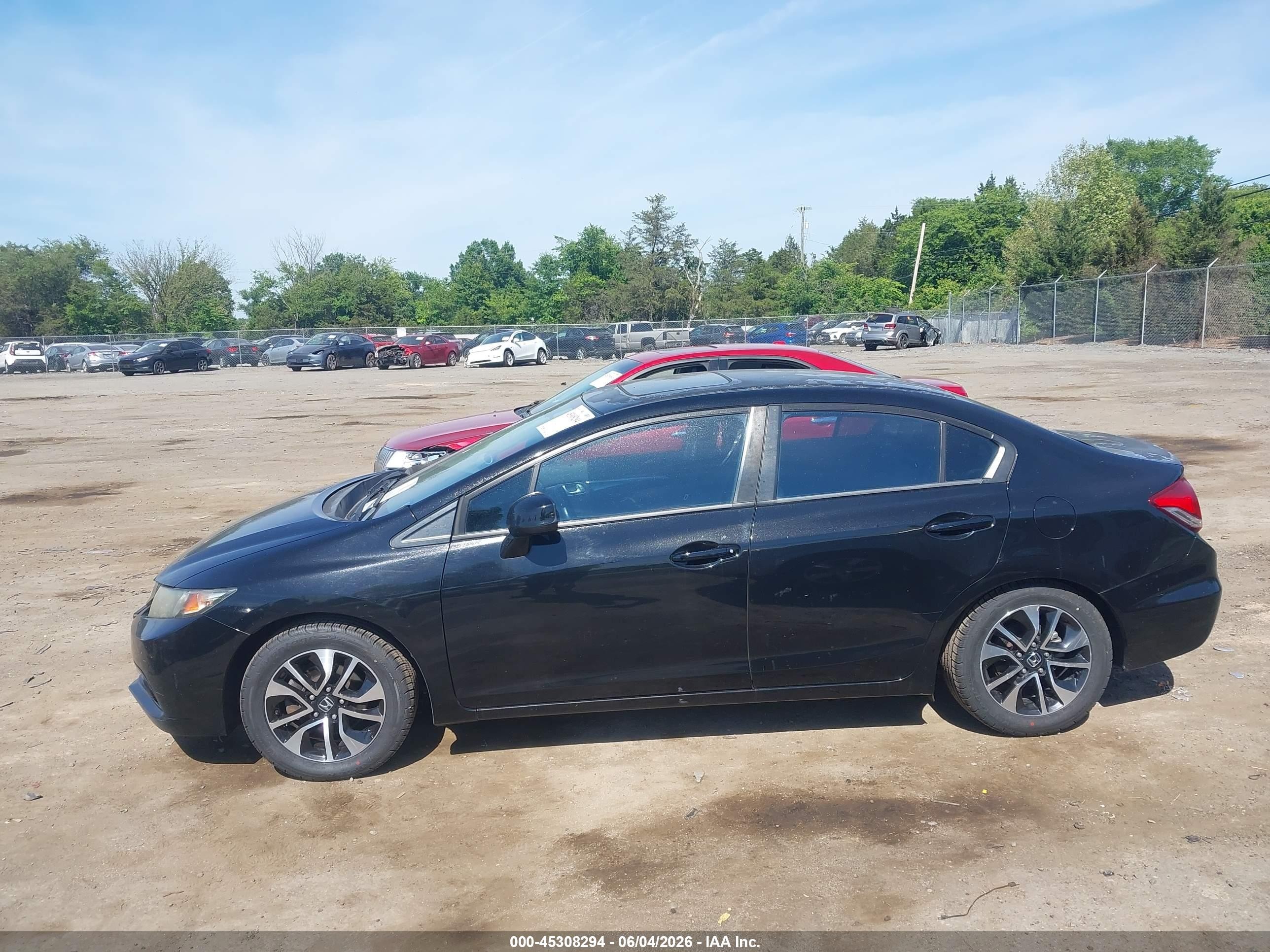 2013 Honda Civic Ex-l Black vin: 2HGFB2F93DH548826