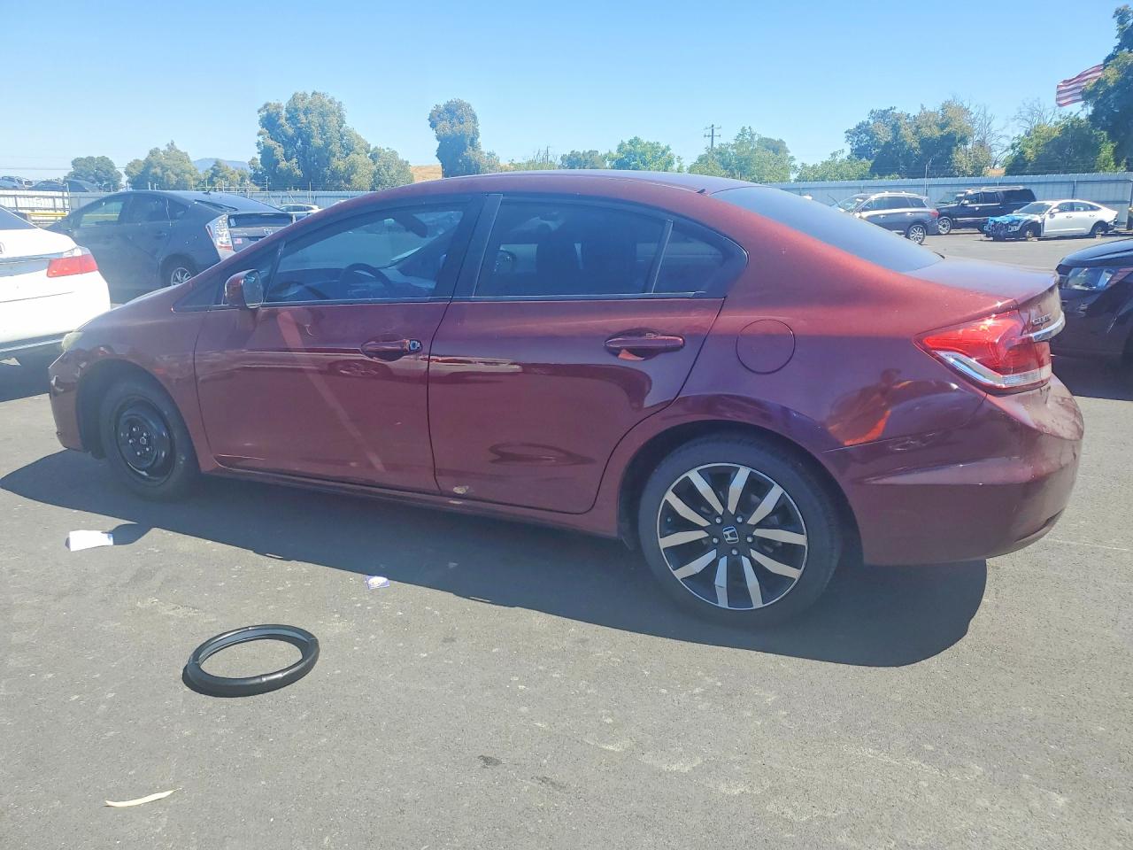 2014 Honda Civic Exl Красный vin: 2HGFB2F93EH516945
