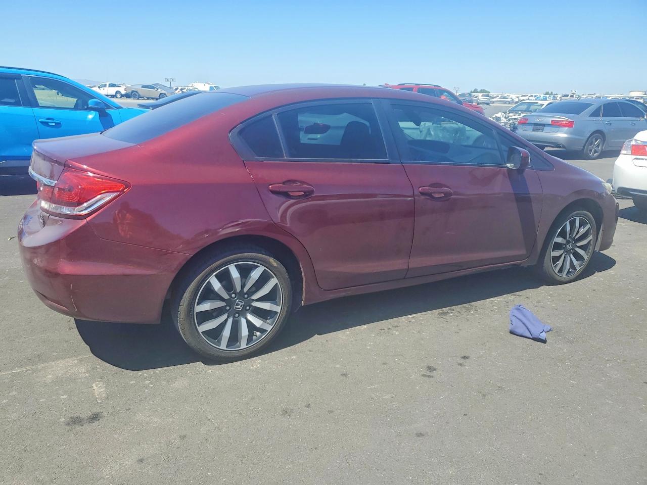 2014 Honda Civic Exl Красный vin: 2HGFB2F93EH516945
