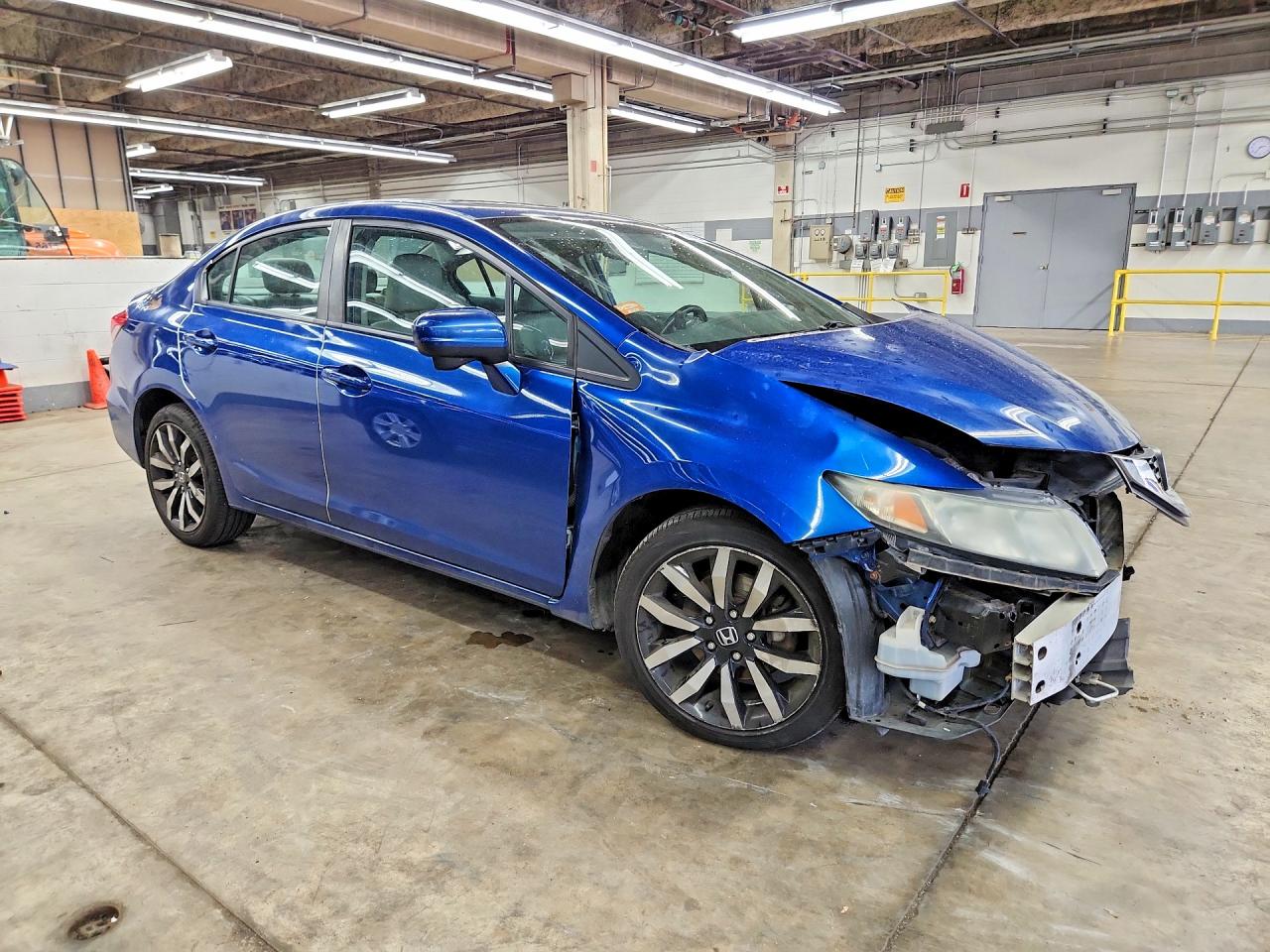 2014 Honda Civic Exl Blue vin: 2HGFB2F93EH538749